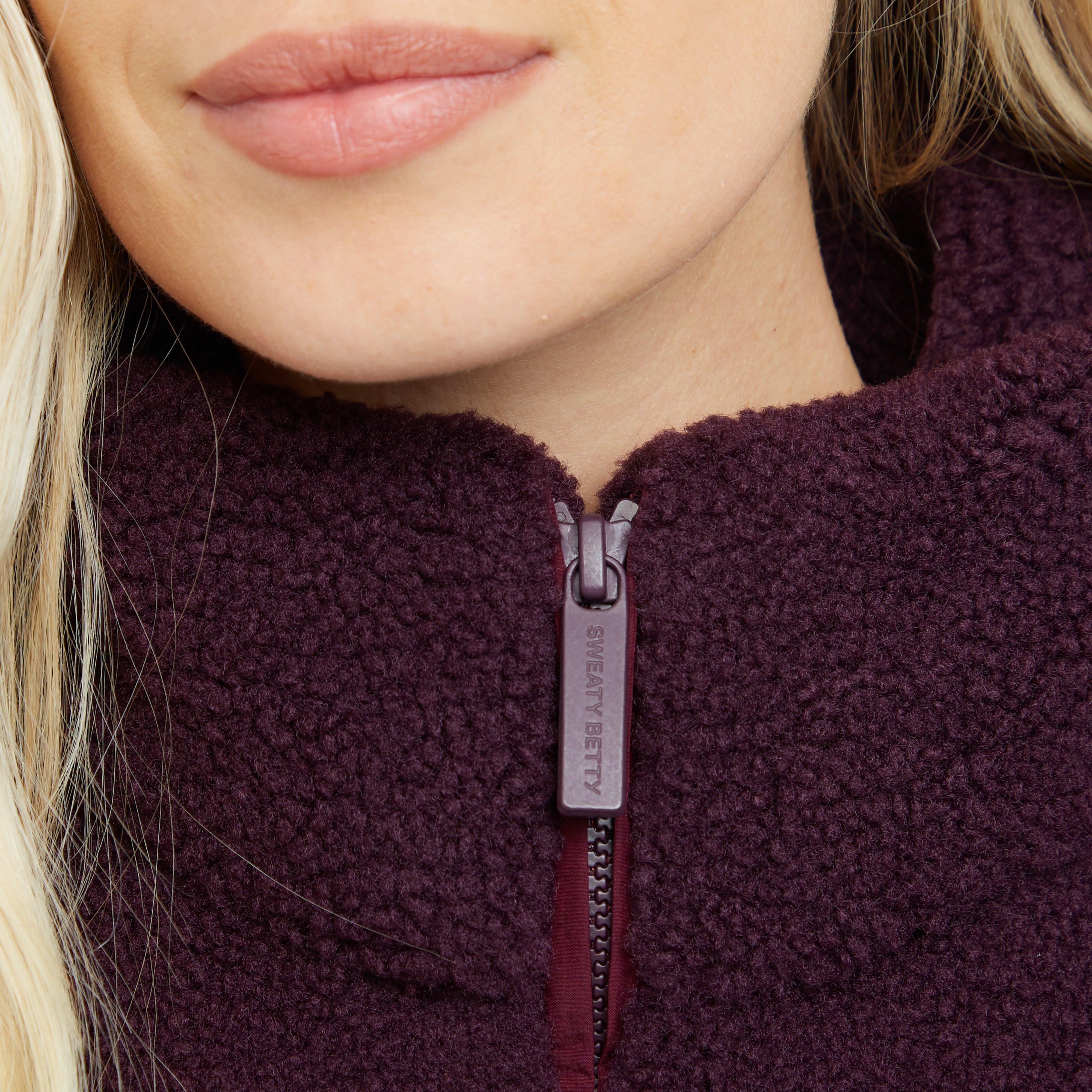 Women’s Plush Textured Zip Up Fleece