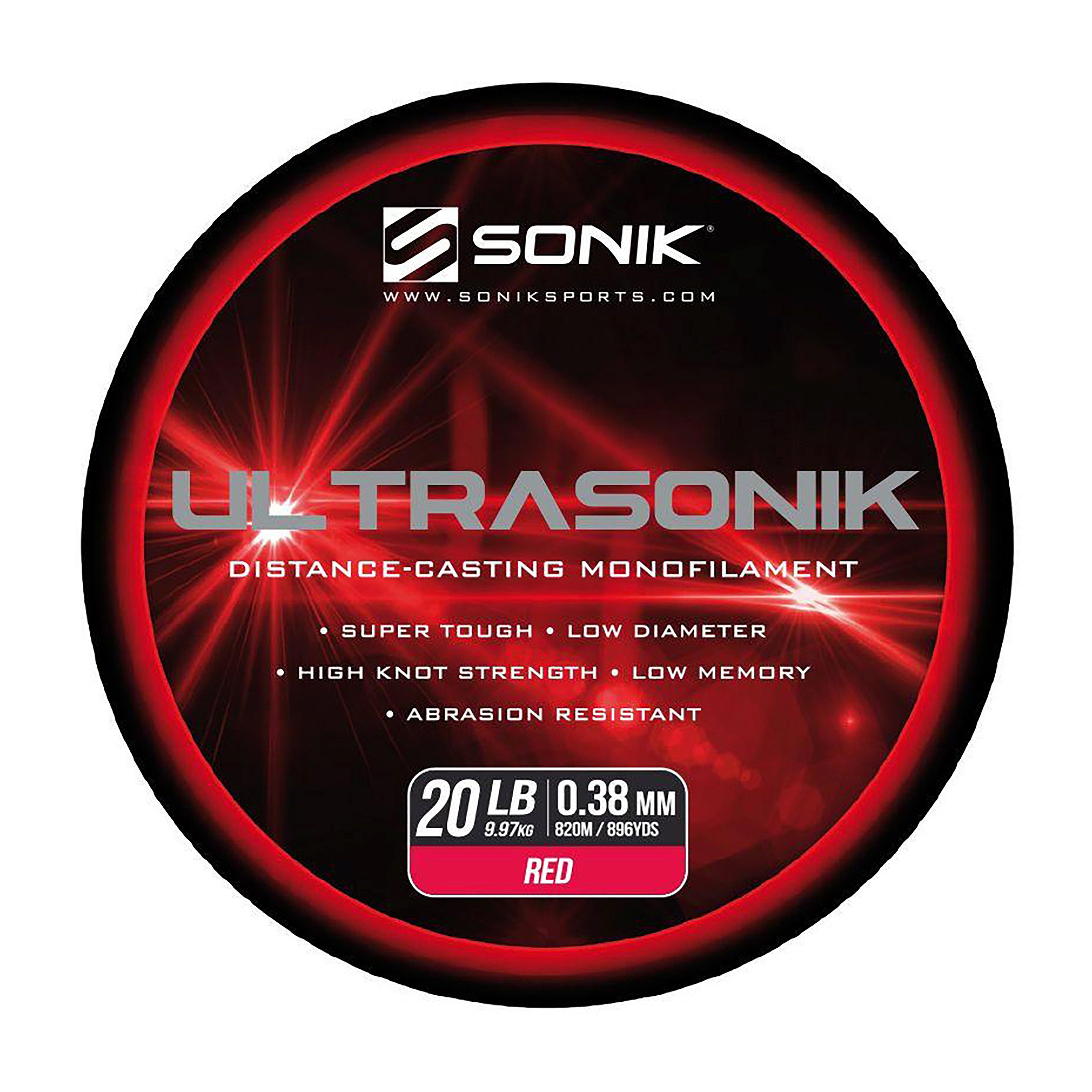 Ultrasonik Saltwater Mono in Red (20lb)