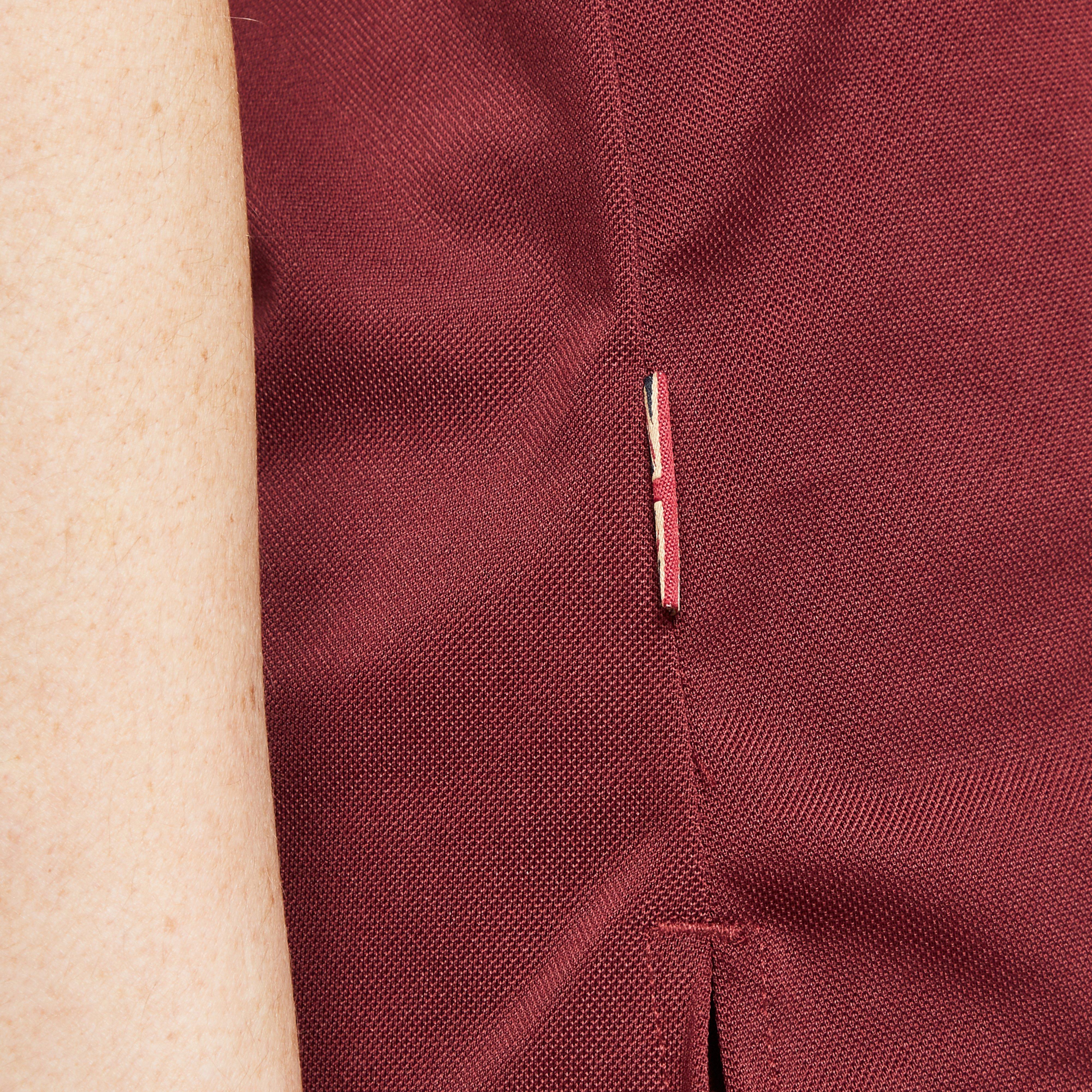 Ladies Team Tech Polo Shirt Burgundy