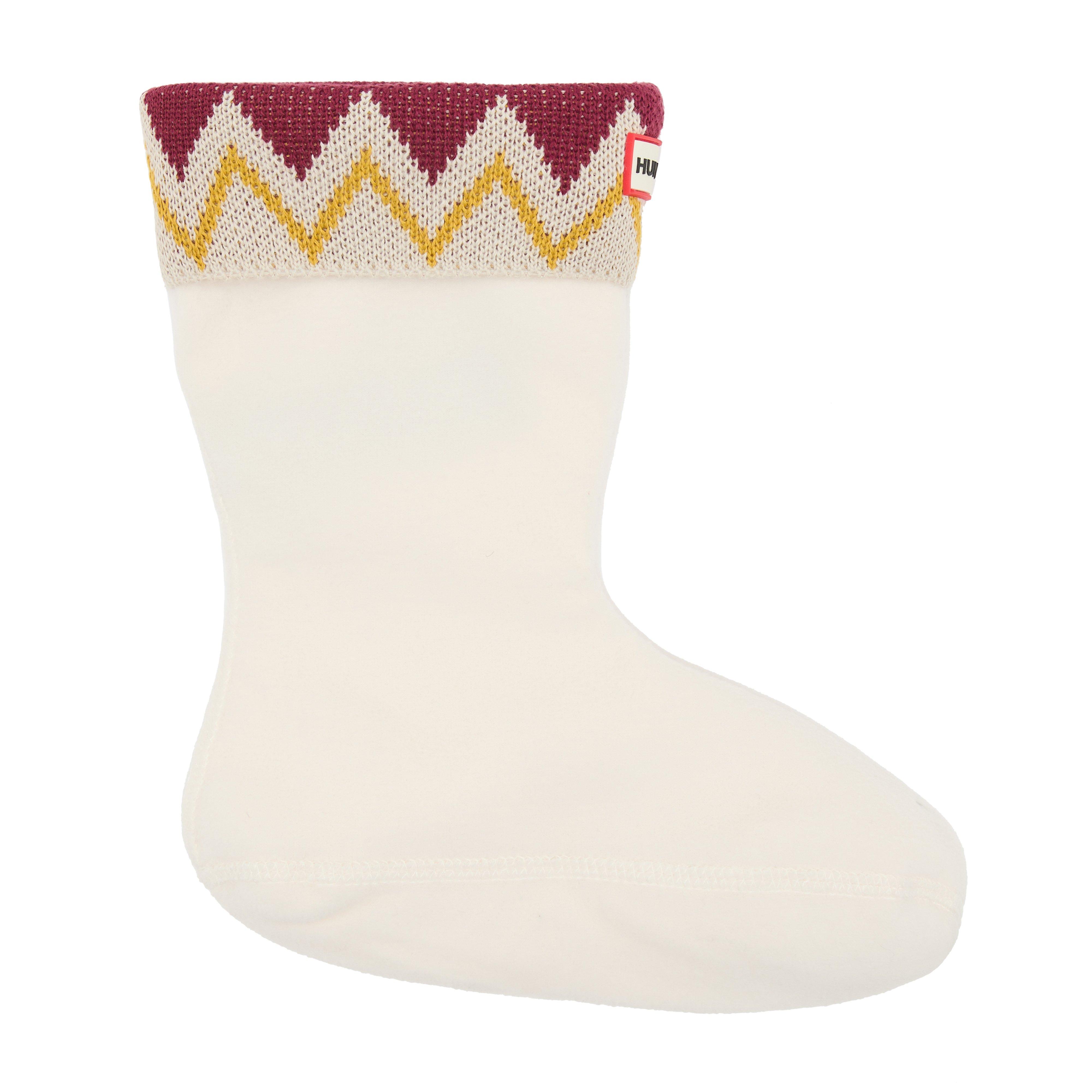 Unisex Recycled Zig Zag Short Boot Socks