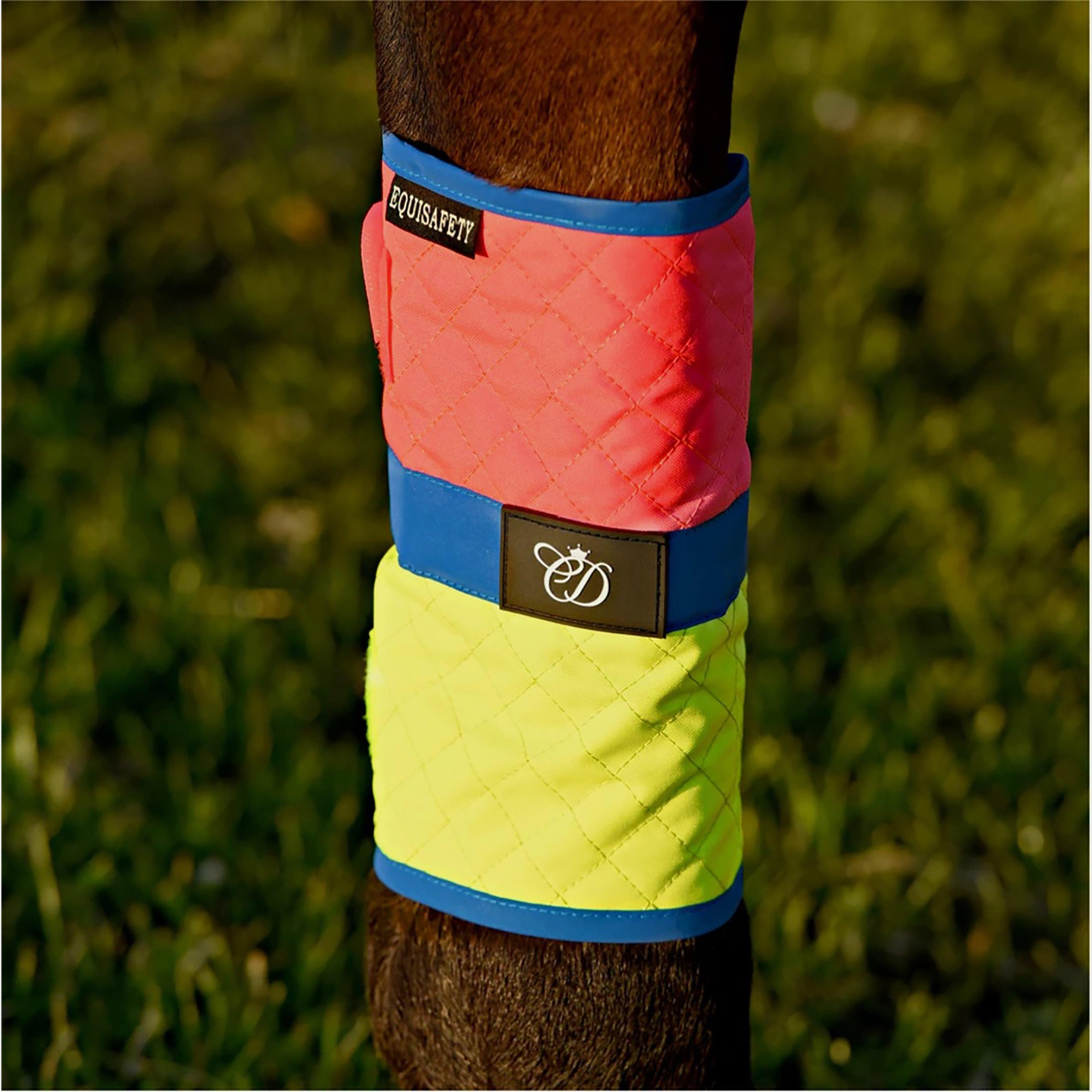 Charlotte Dujardin Multi-Coloured Horse Boots Pink/Yellow