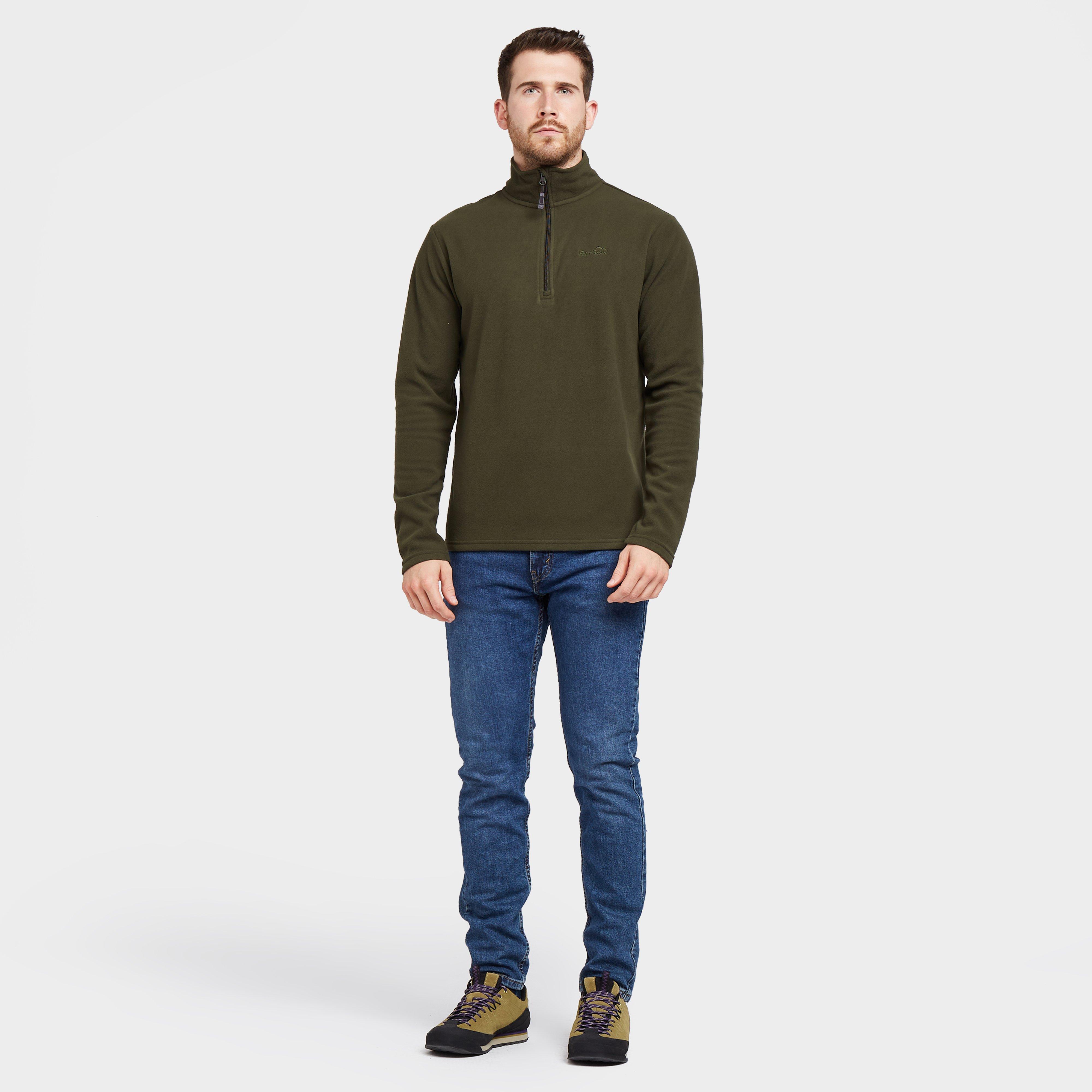 Mens Bracken Half Zip Fleece Khaki