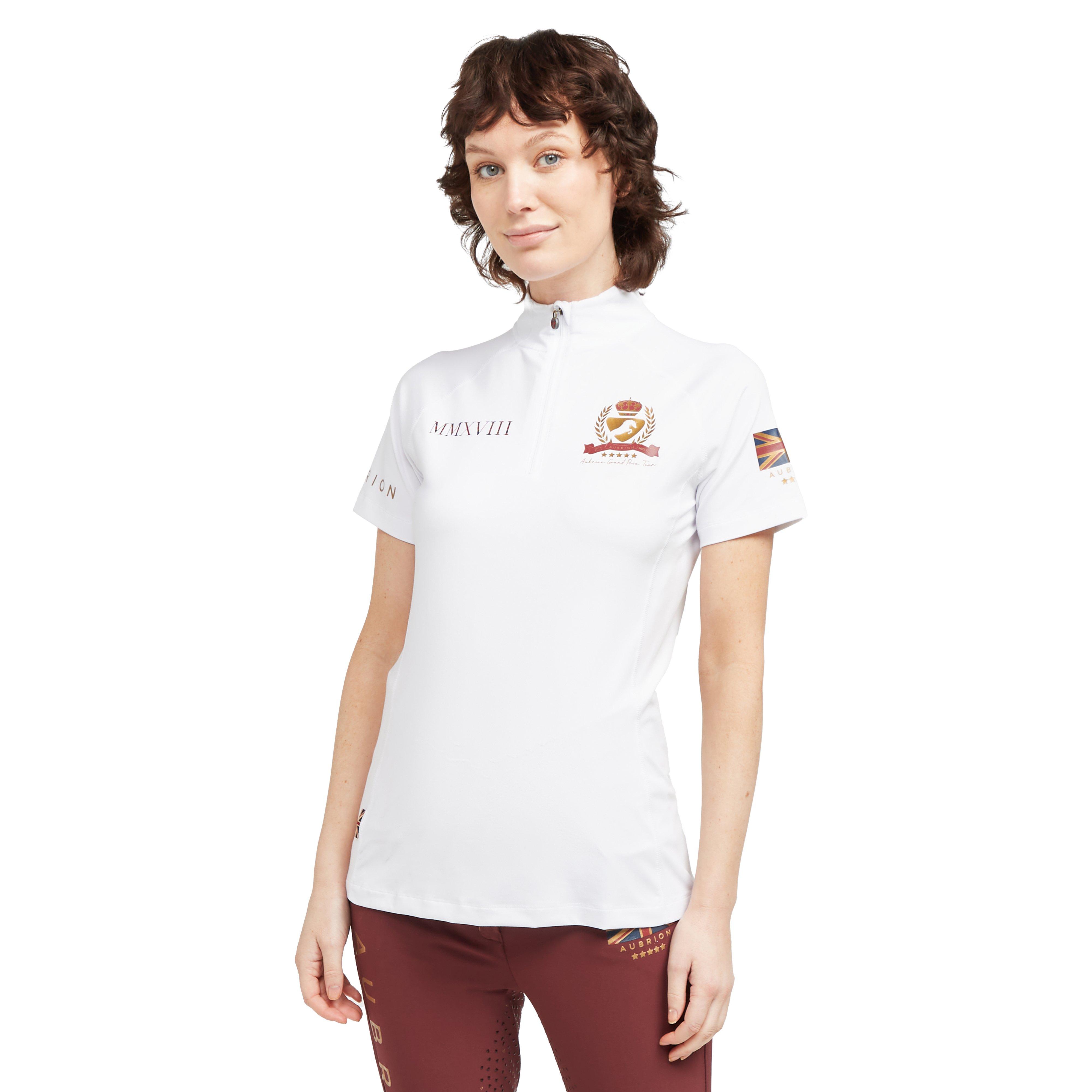Ladies Team Short Sleeve Base Layer White