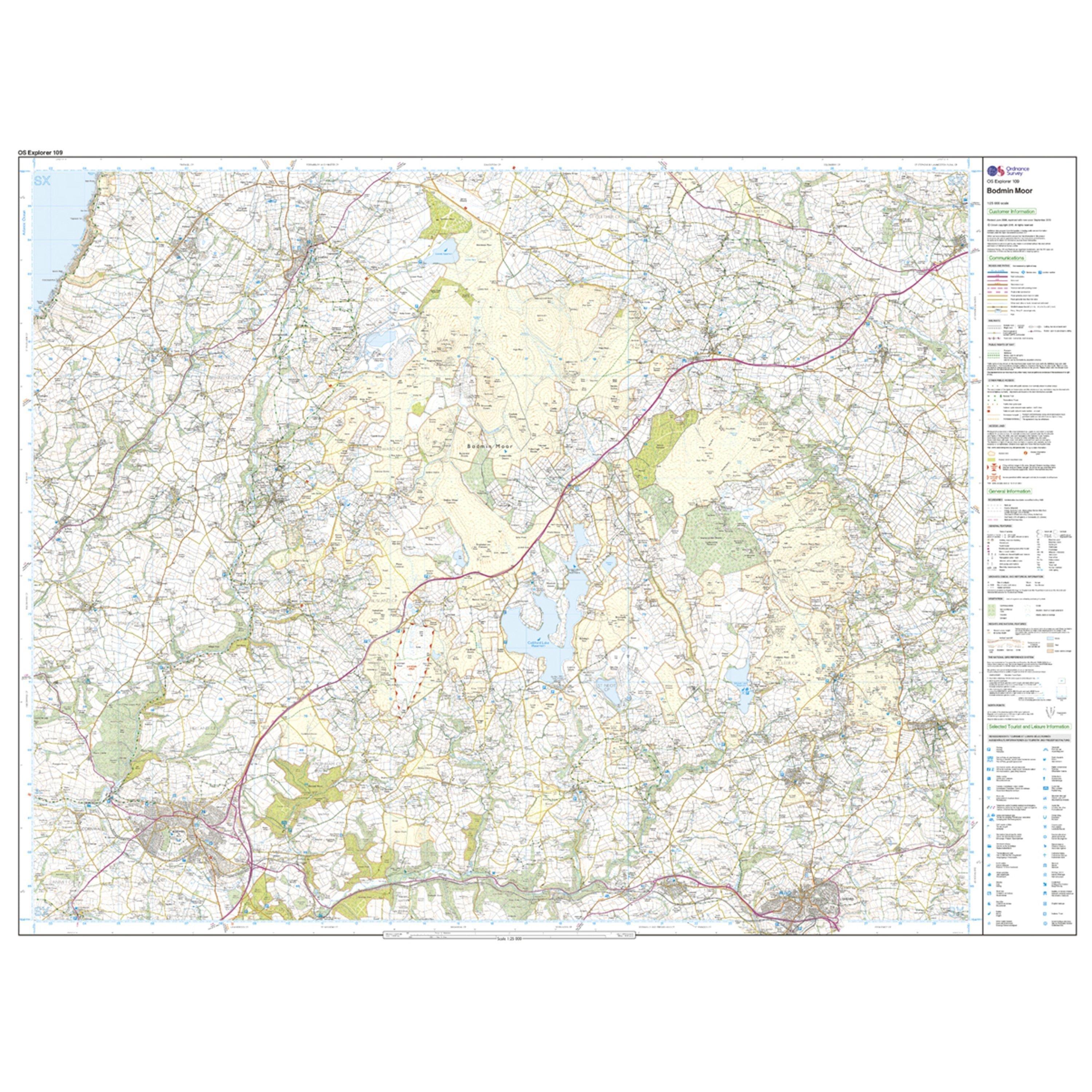 Explorer 109 Bodmin Moor Map With Digital Version