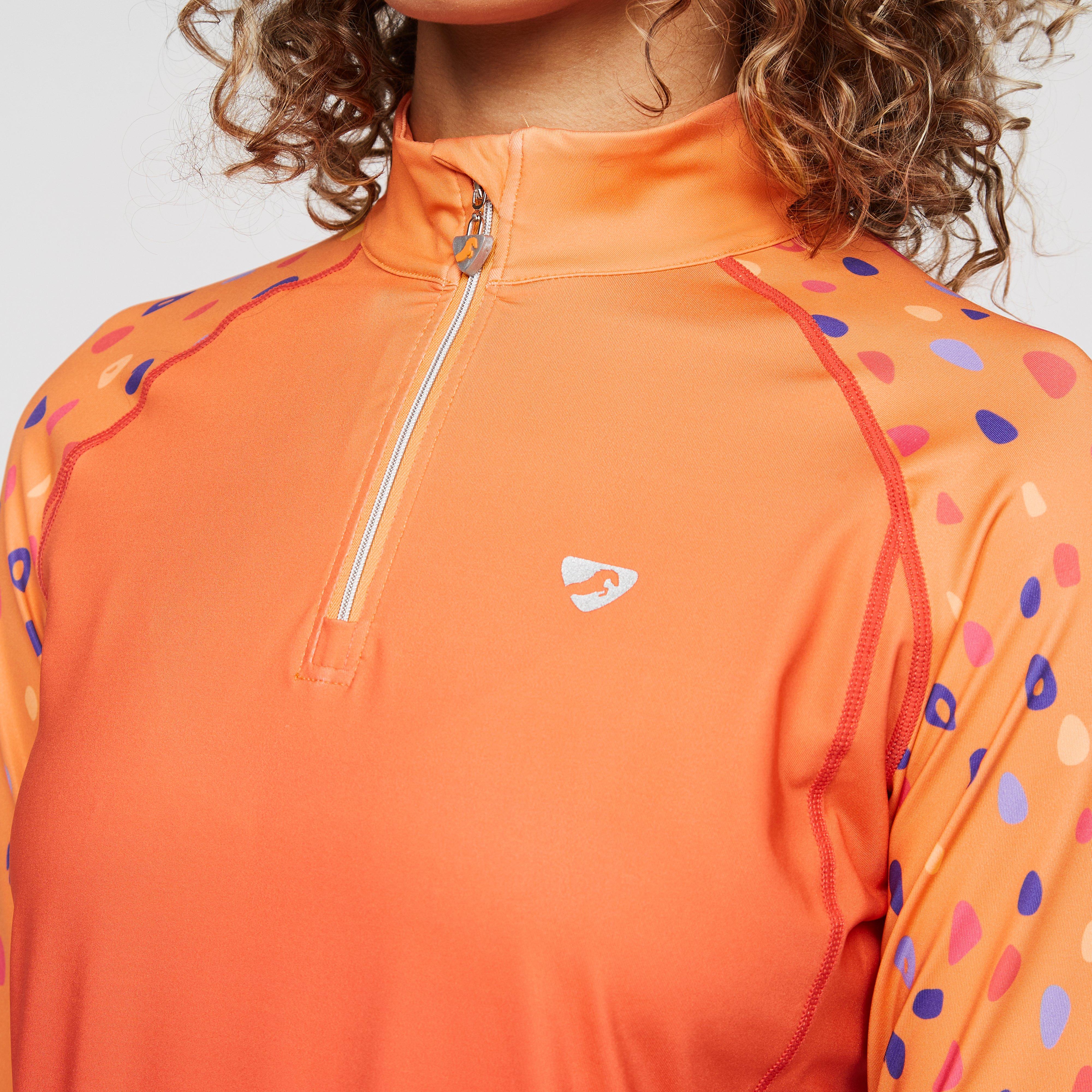 Womens Hyde Park Cross Country Shirt Orange Spot