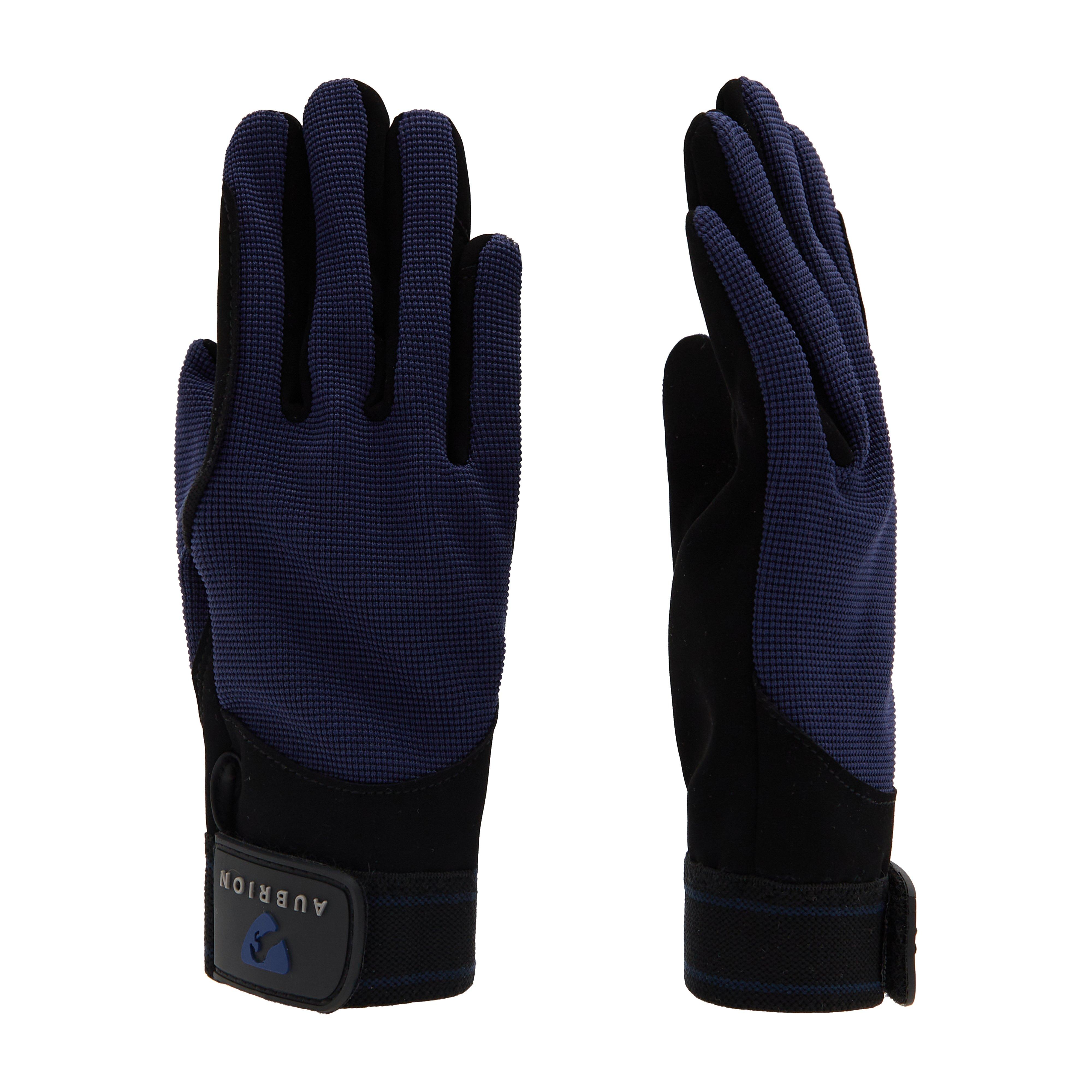 Kids’ Mesh Riding Gloves Navy