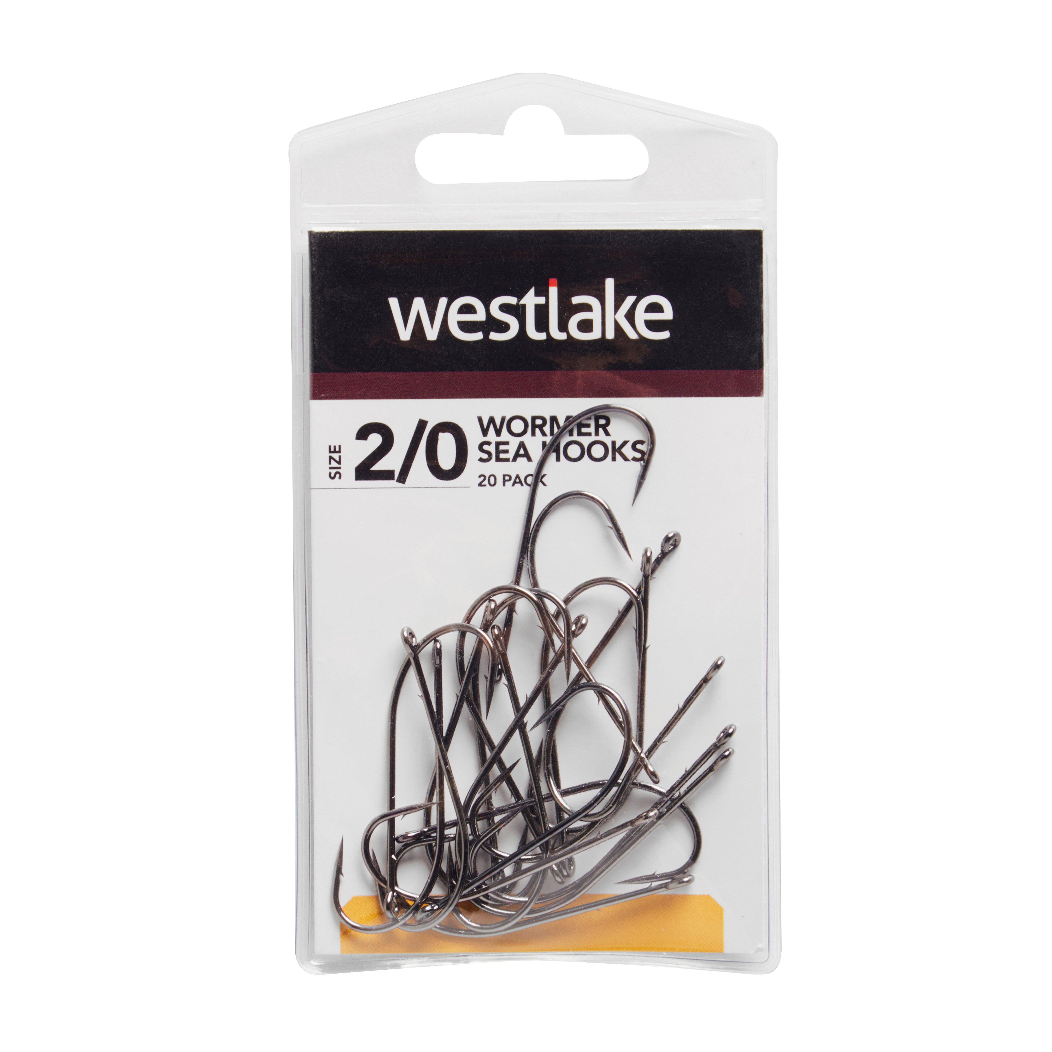 20Pk Worm Hooks Sz 2/0