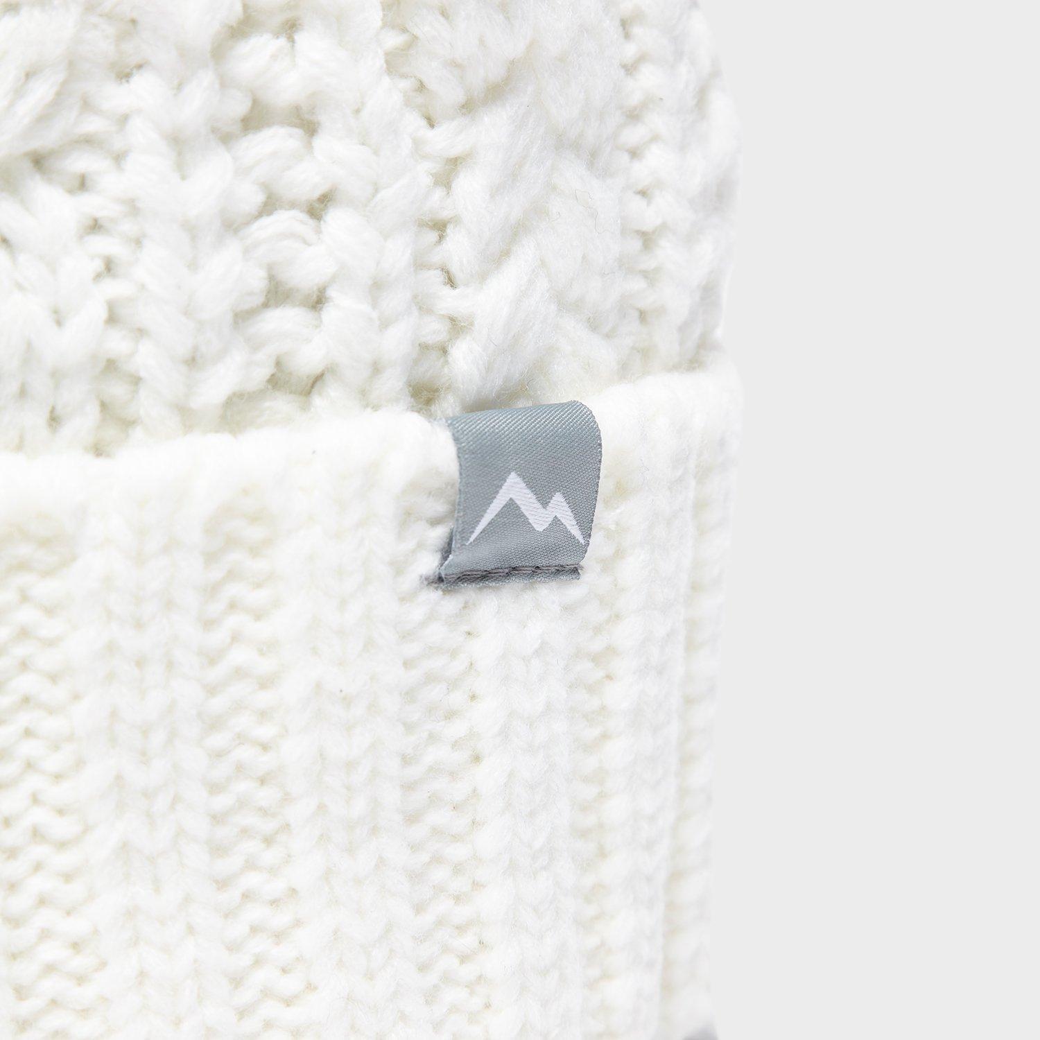 Women's Daisy Cable Knit Bobble Hat