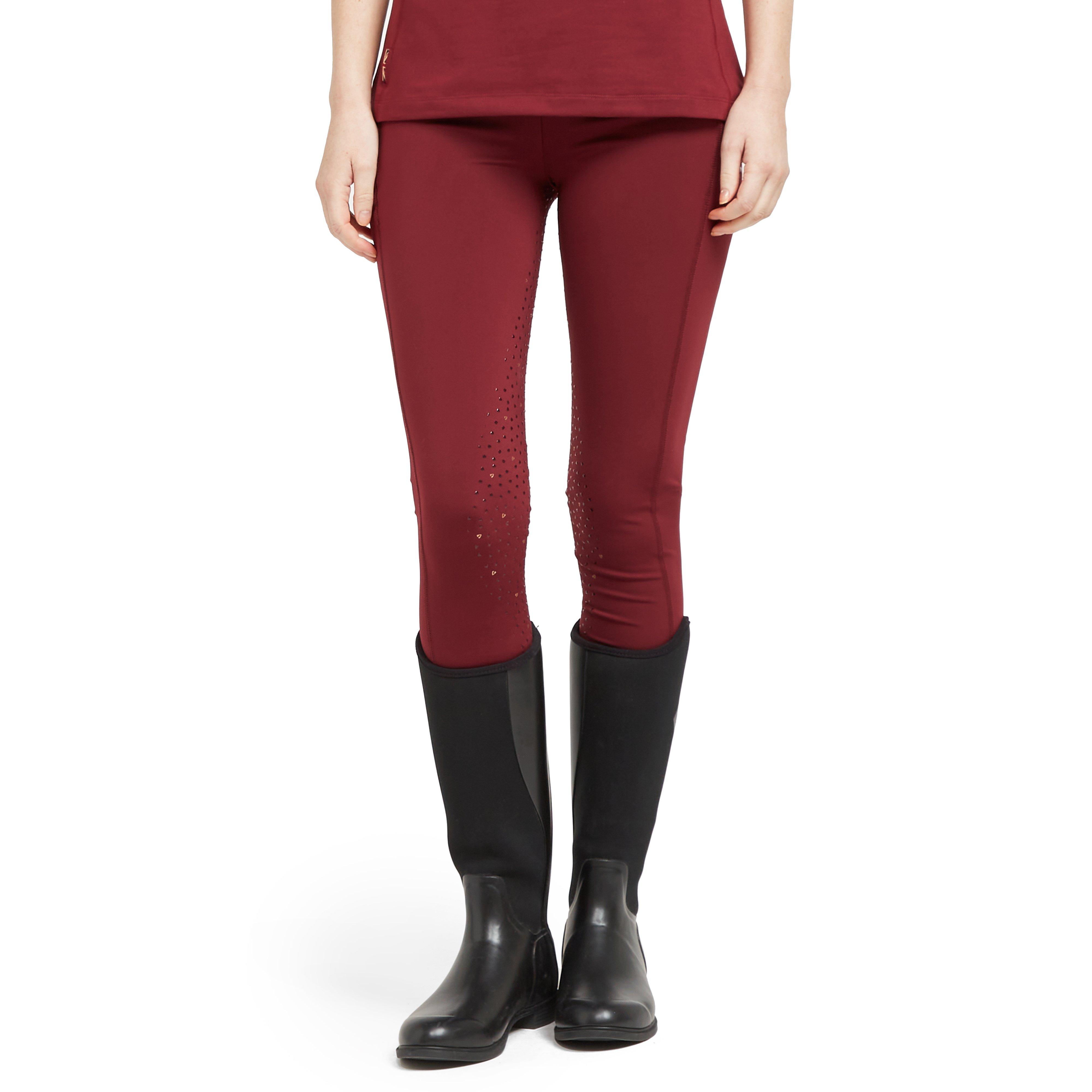 Women's Team Riding Tights Burgundy