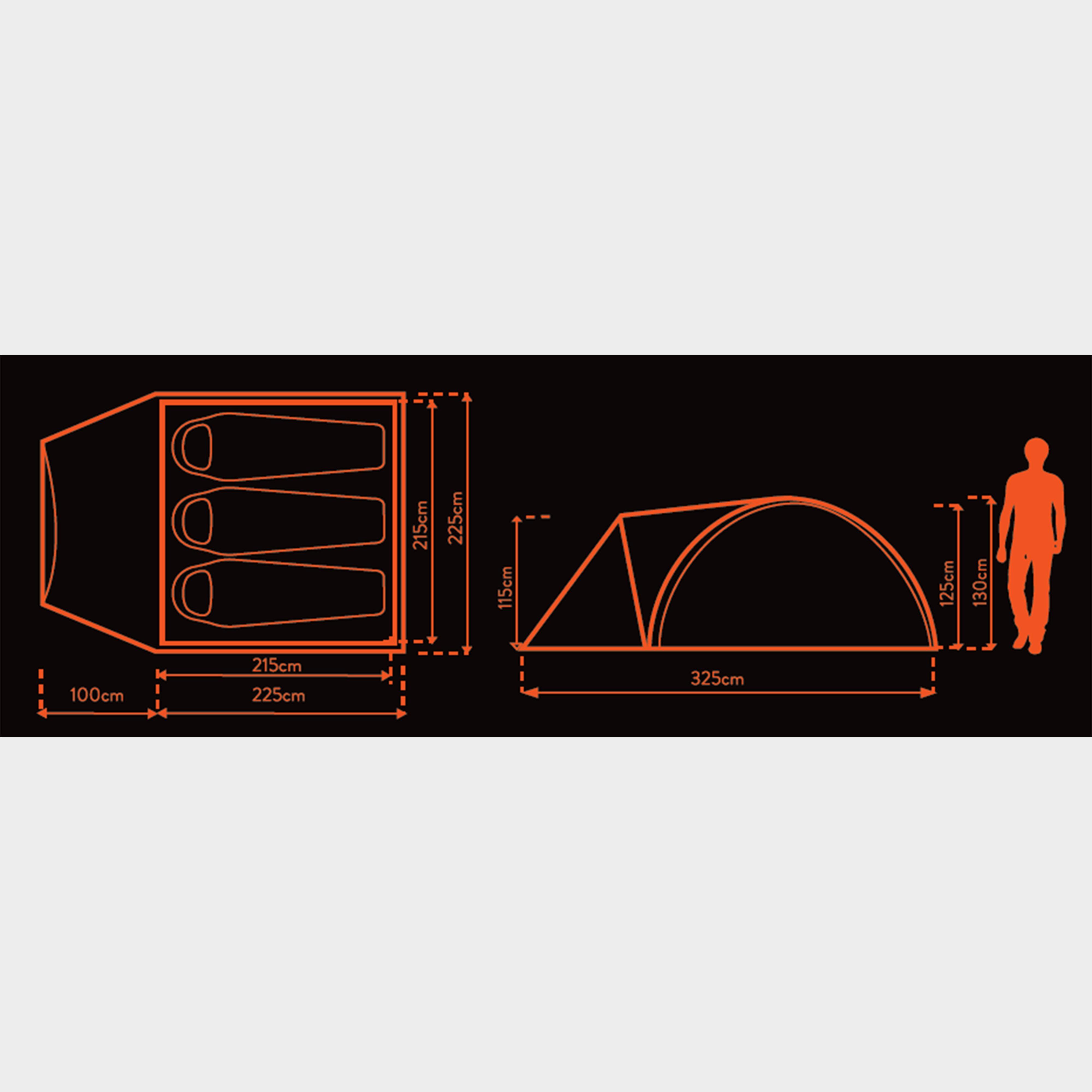 Cairns 3 DLX Nightfall Tent