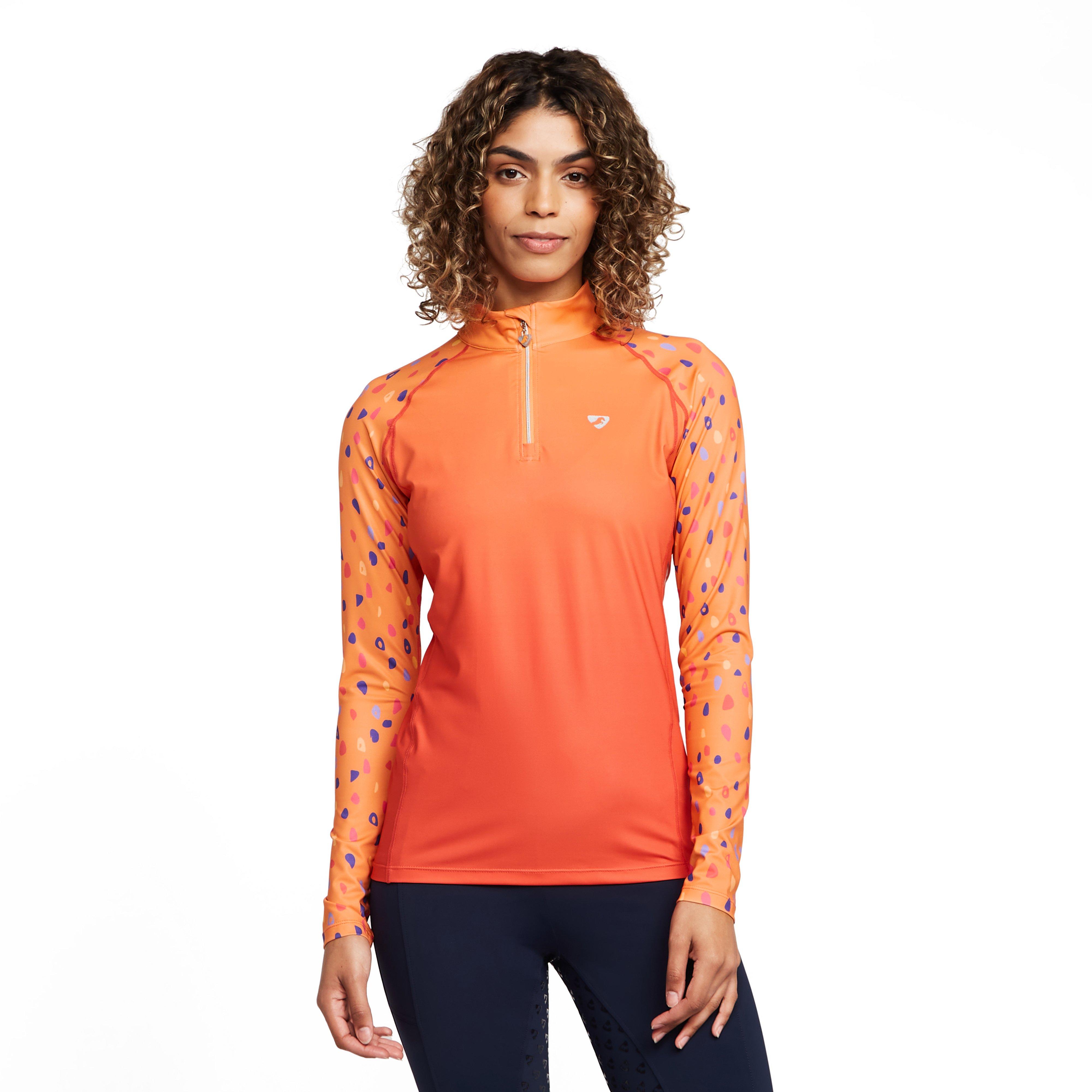 Womens Hyde Park Cross Country Shirt Orange Spot