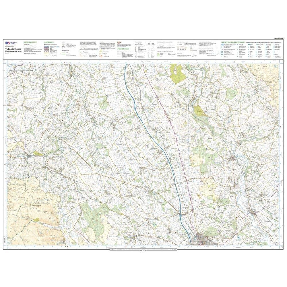 Explorer OL5 The English Lakes – North Eastern area Map With Digital Version