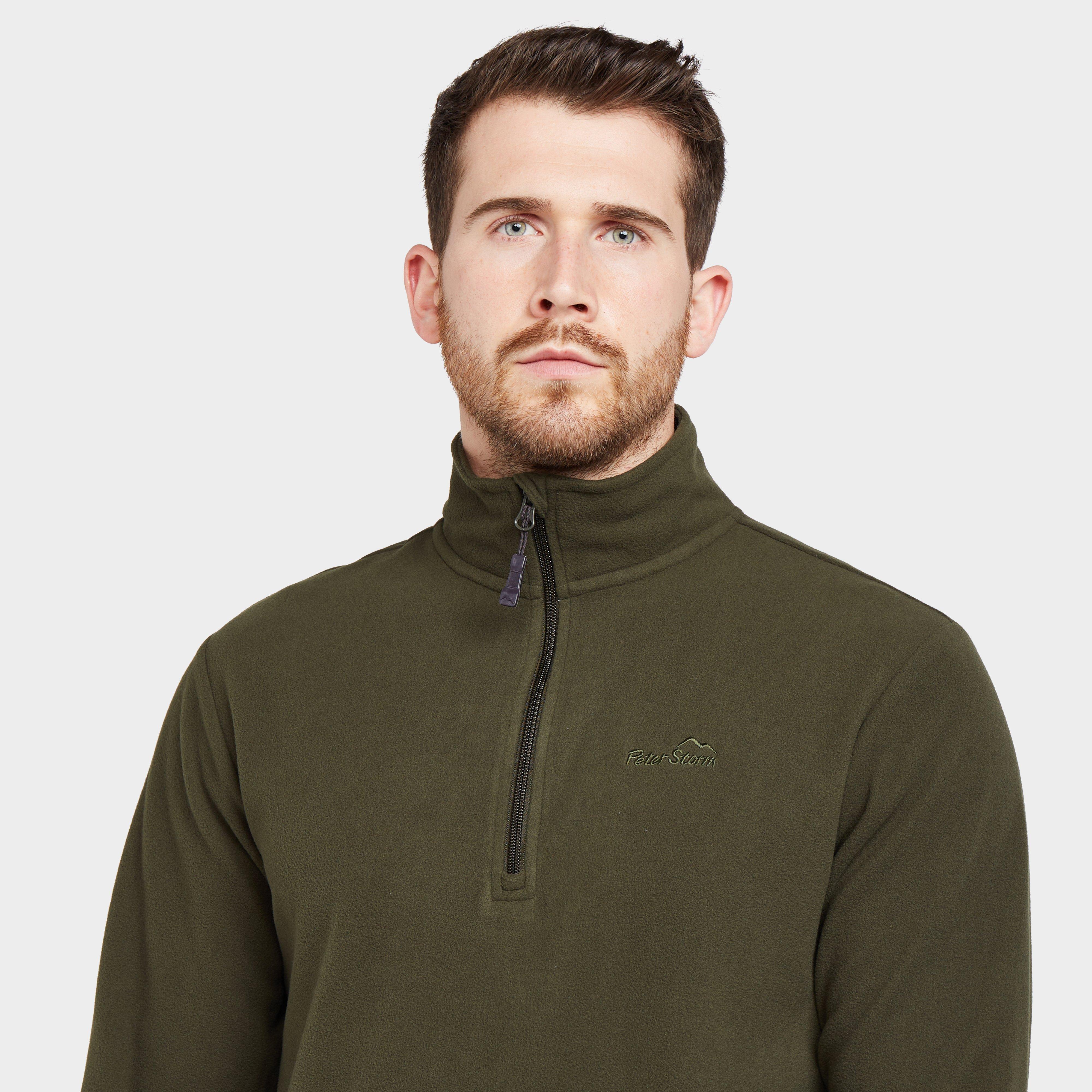 Mens Bracken Half Zip Fleece Khaki