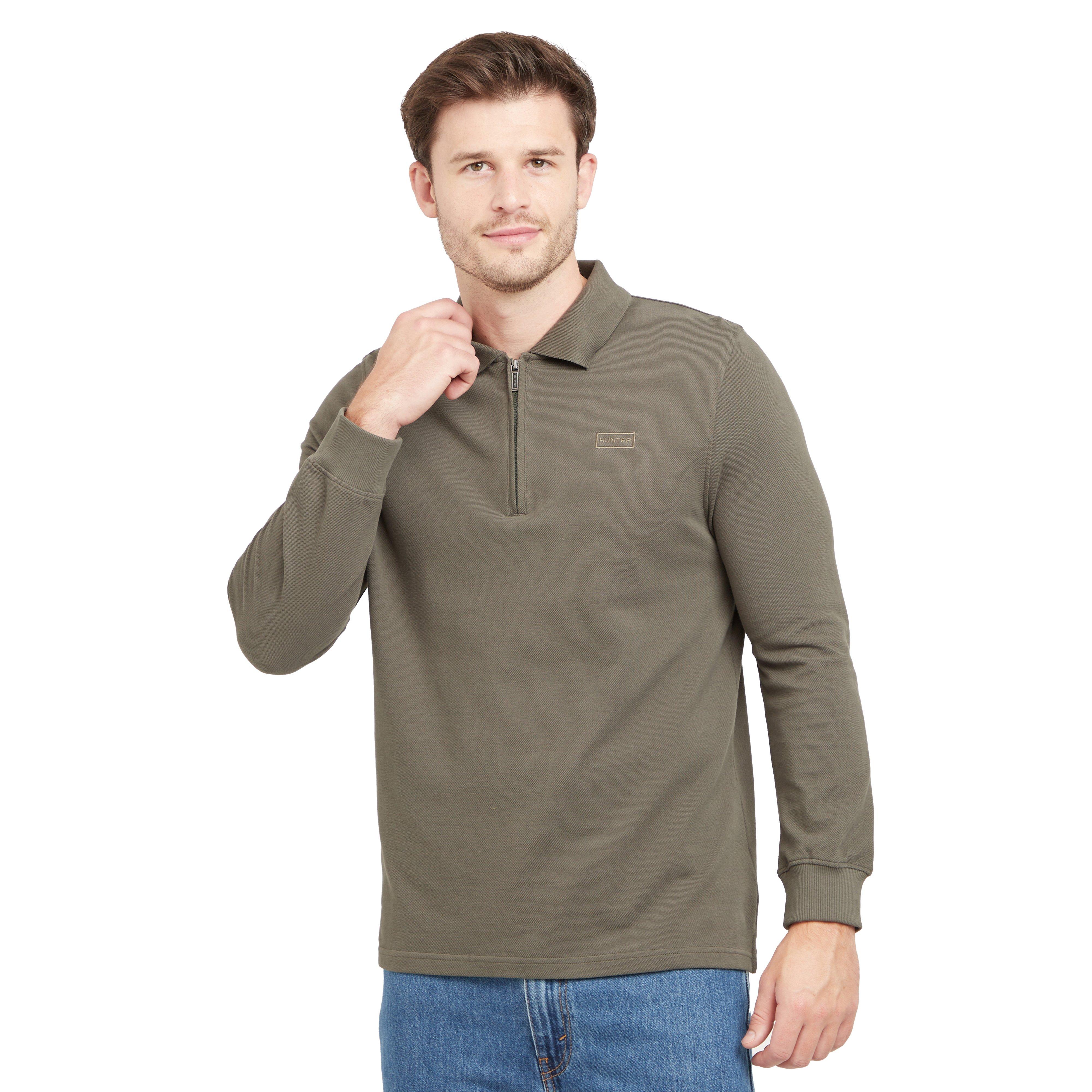 Green Label Men’s Airdrie Long Sleeve Polo Shirt