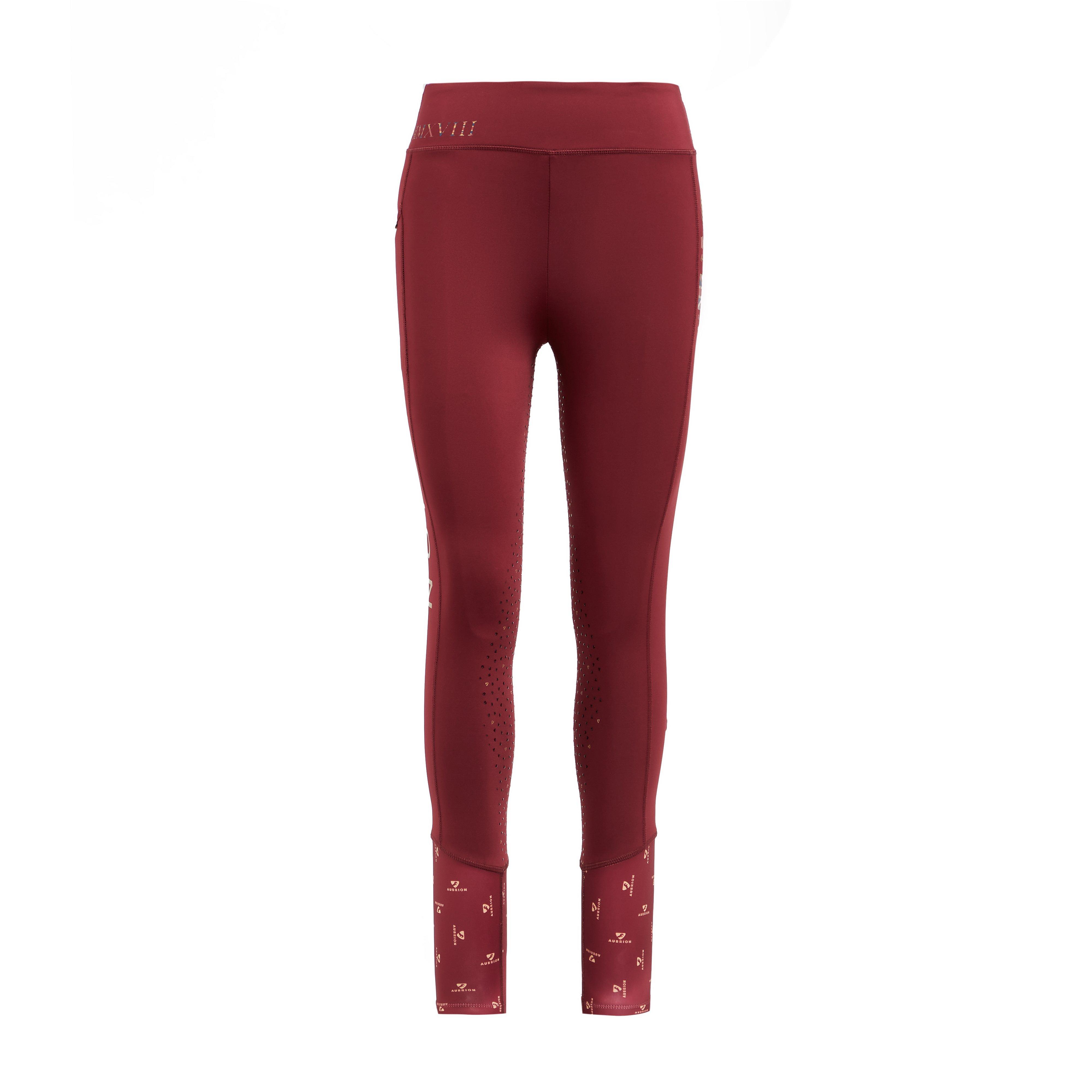 Women's Team Riding Tights Burgundy