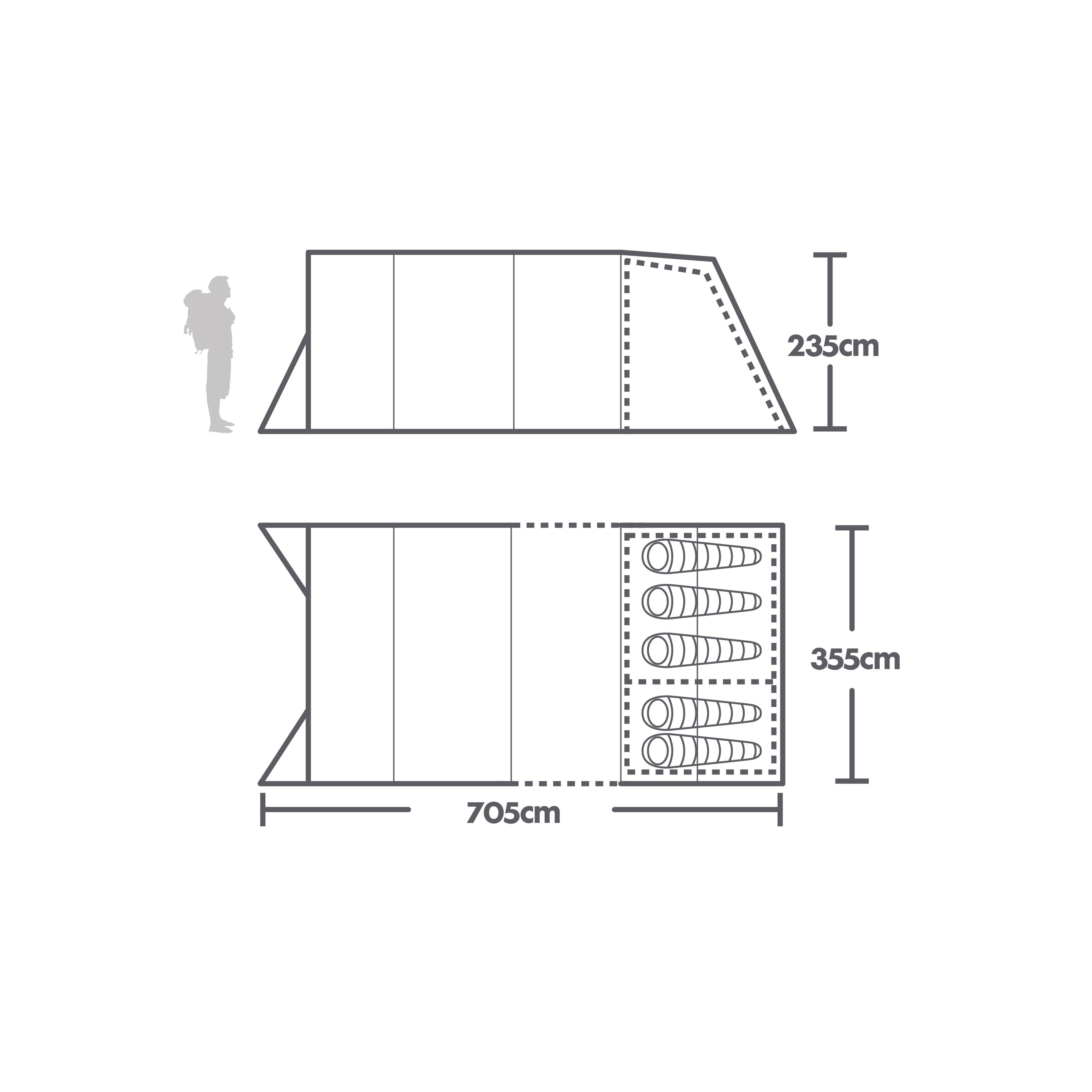 Freedom 5 Nightfall Air Tent