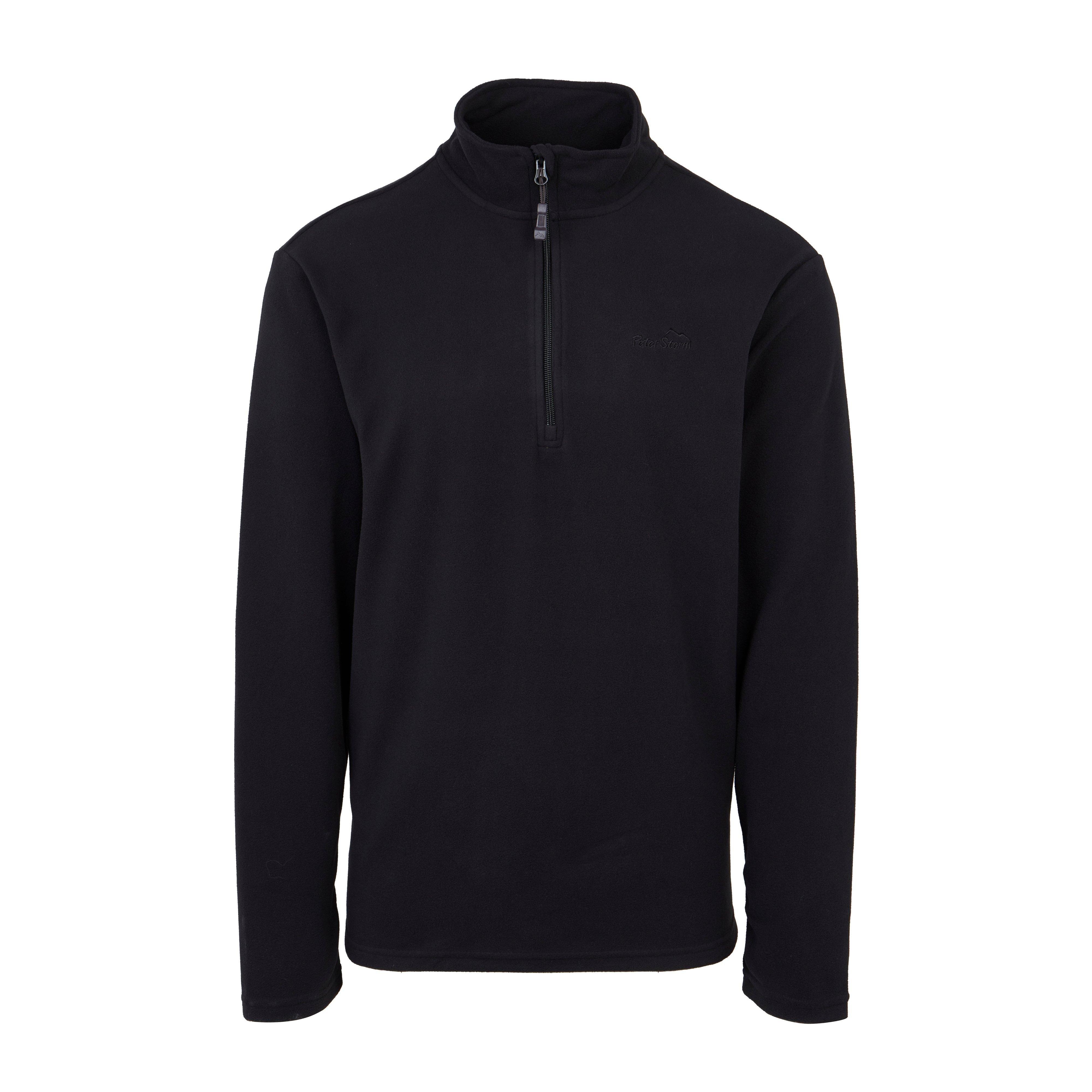 Mens Bracken Half Zip Fleece Black