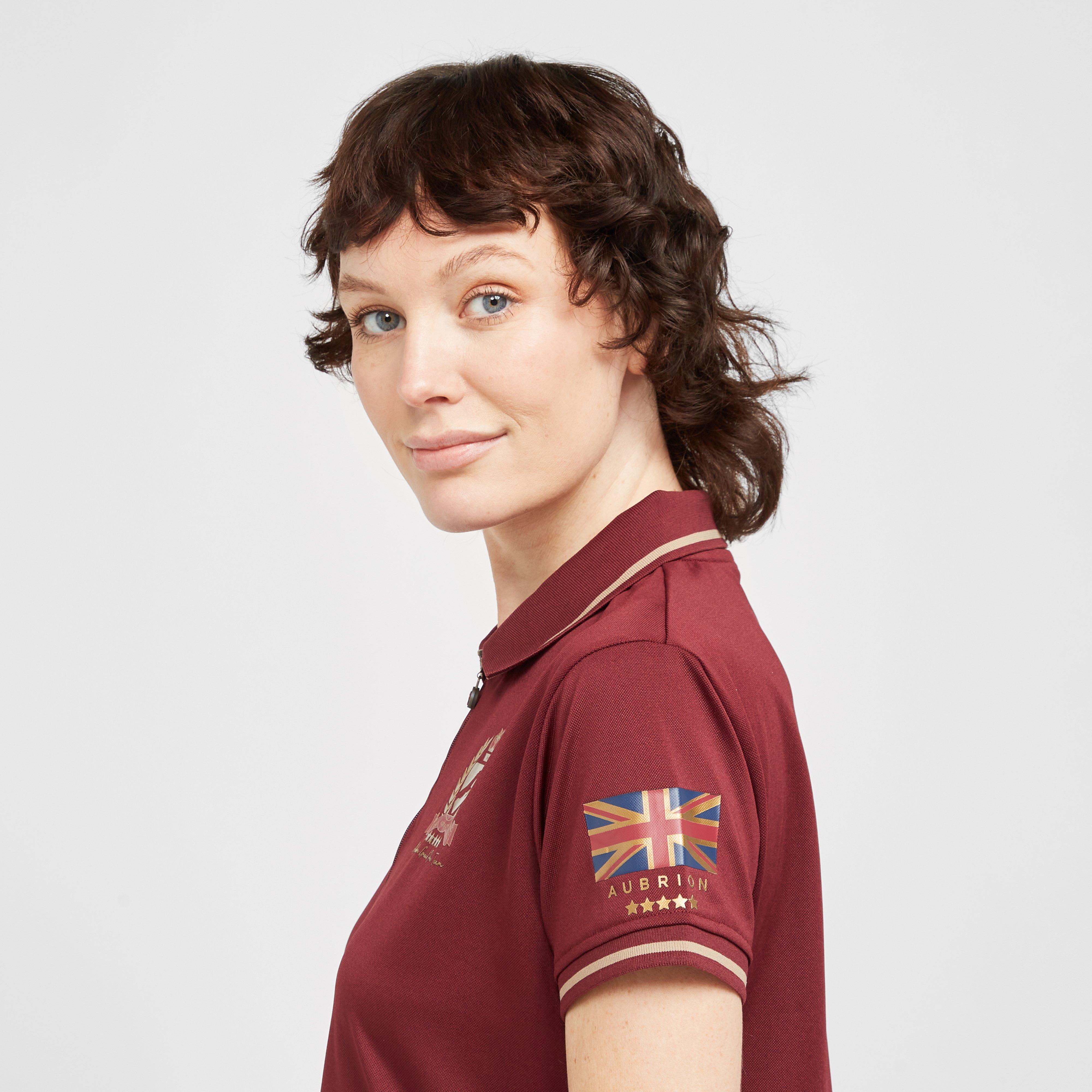 Ladies Team Tech Polo Shirt Burgundy