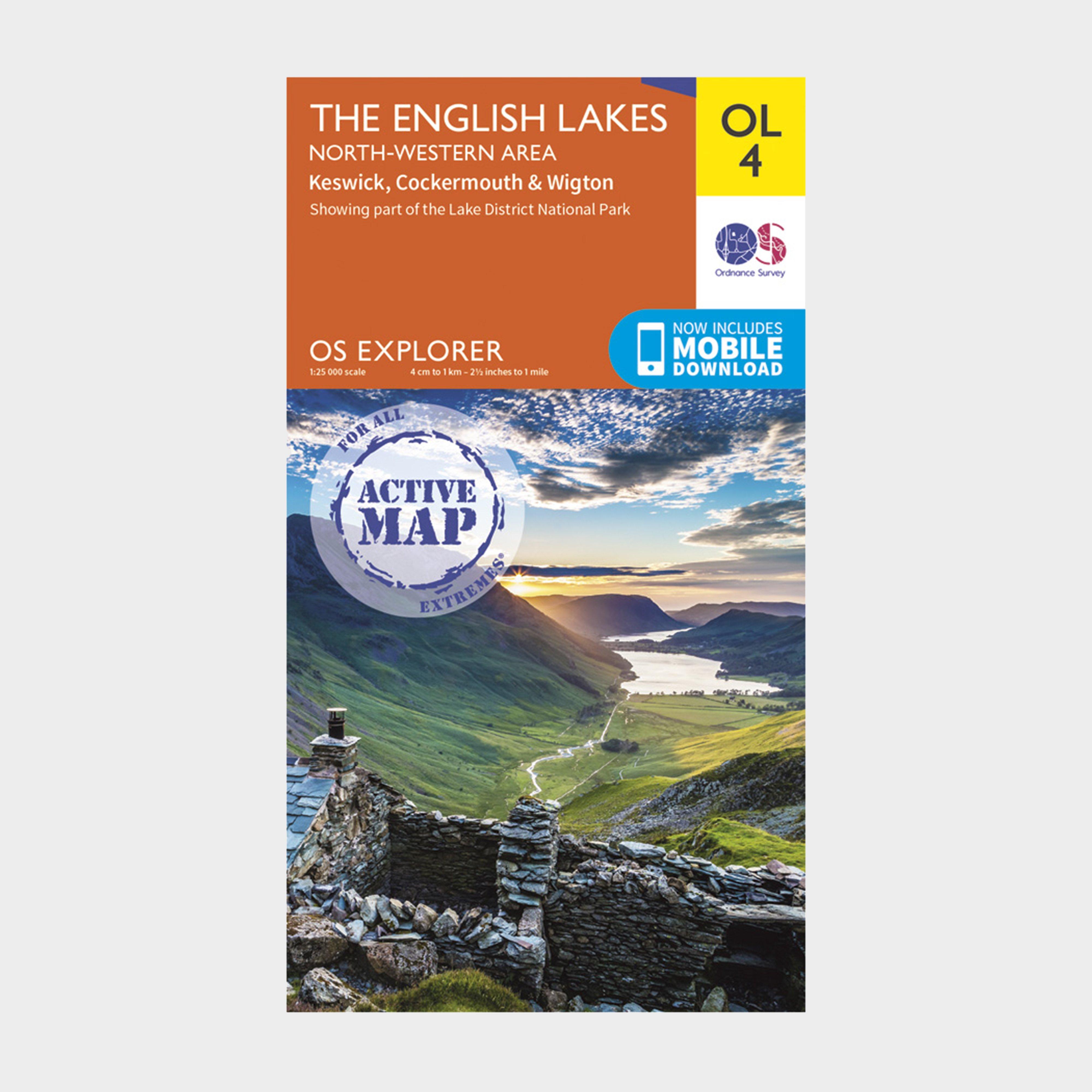 Explorer Active OL 4 The Lake District (North-Western area) Map