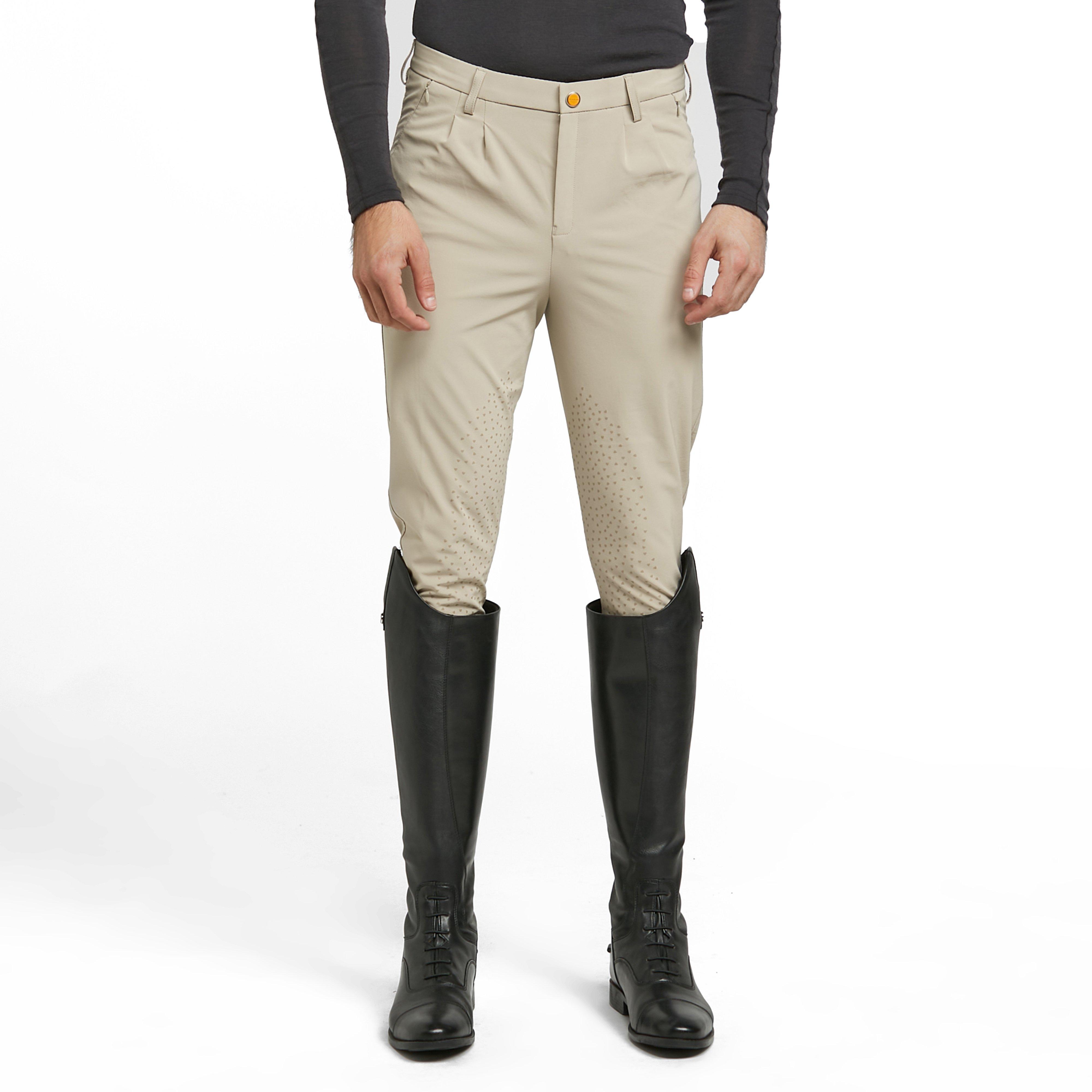 Mens Walton Knee Patch Breeches Beige