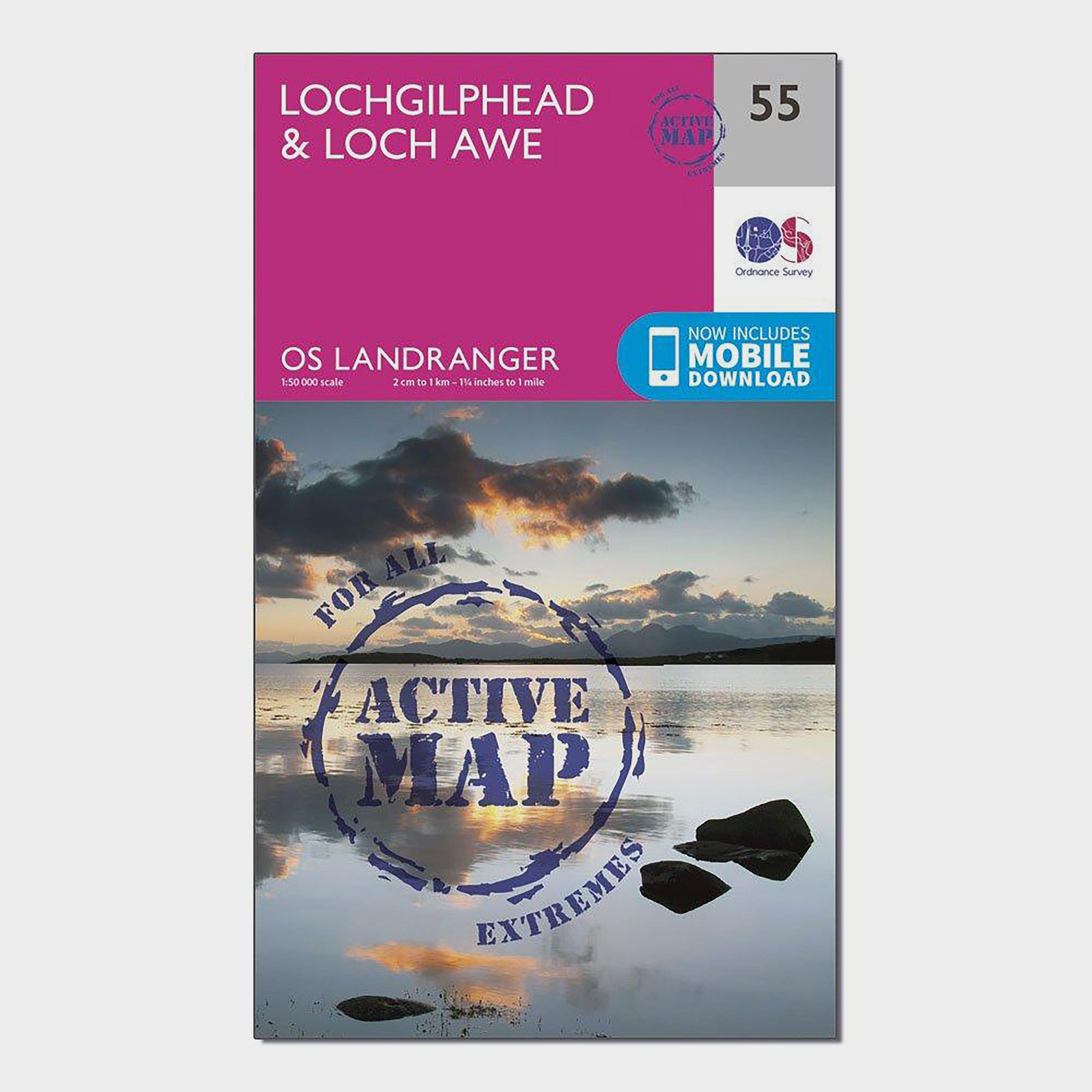 Landranger Active 55 Lochgilphead & Loch Awe Map With Digital Version
