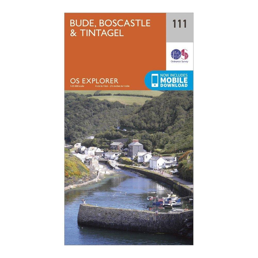 Explorer 111 Bude Boscastle Tintagel Map With Digital Version