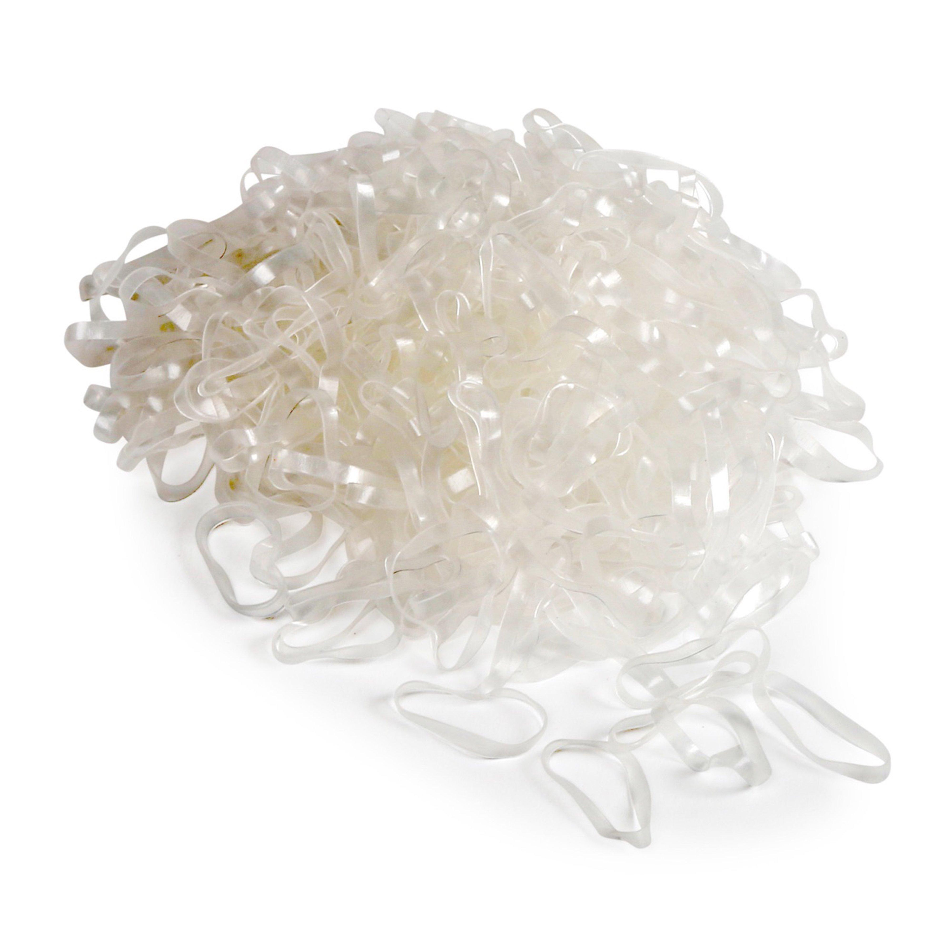 Ezi-Groom Silicone Plaiting Bands Clear