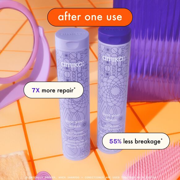 Amika<br>Bust Your Brass Cool Blonde Repair Shampoo