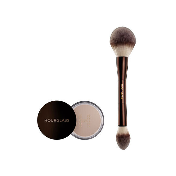 Hourglass<br>Travel Translucent Powder and Brush Bundle