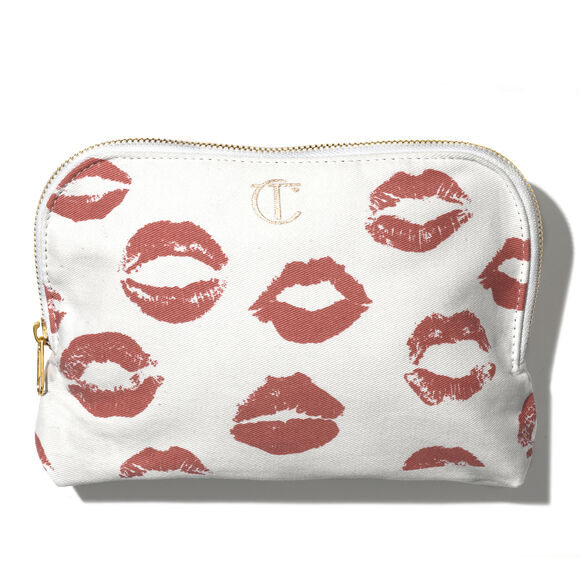 Charlotte Tilbury<br>Lip Print Canvas Makeup Bag