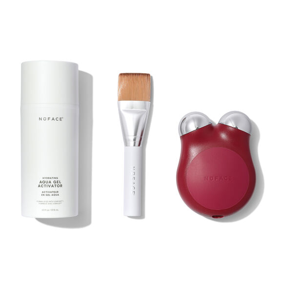 Nuface<br>MINI+ Smart Petite Facial Toning Routine, Velvet Rose