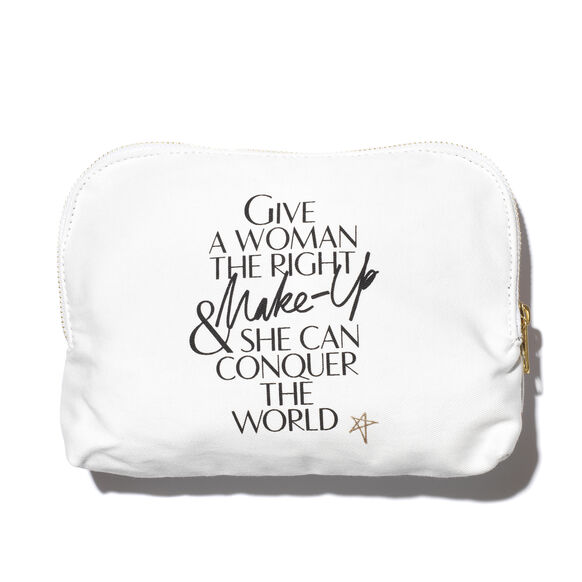 Charlotte Tilbury<br>Lip Print Canvas Makeup Bag