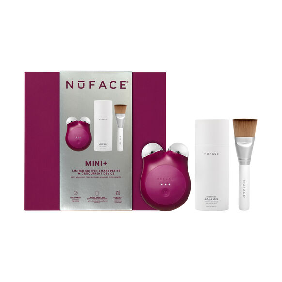 Nuface<br>MINI+ Smart Petite Facial Toning Routine, Velvet Rose