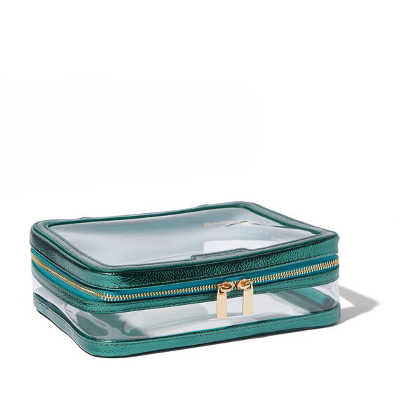 Space NK<br>Large Travel Bag - Metallic Green
