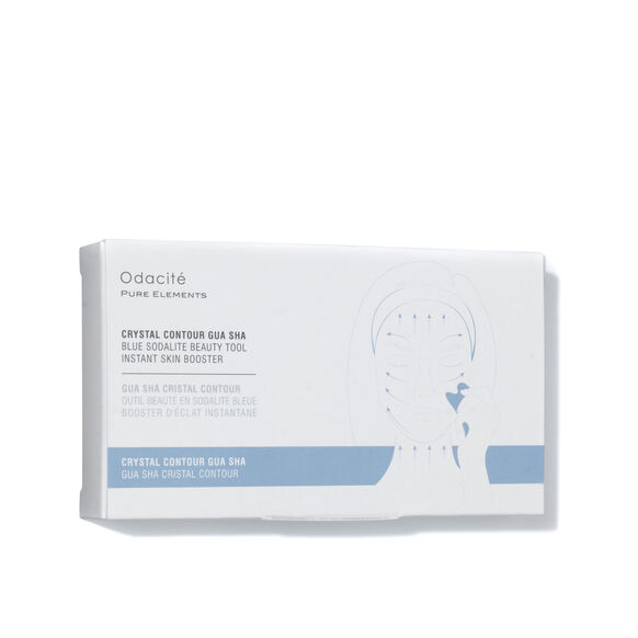 Odacité<br>Crystal Contour Gua Sha Blue Sodalite Beauty Tool