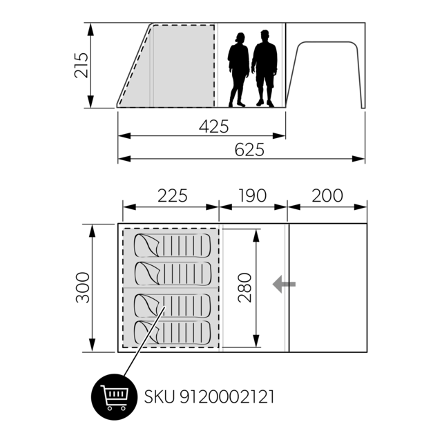 Dometic Santorini FTK 2X4 TC