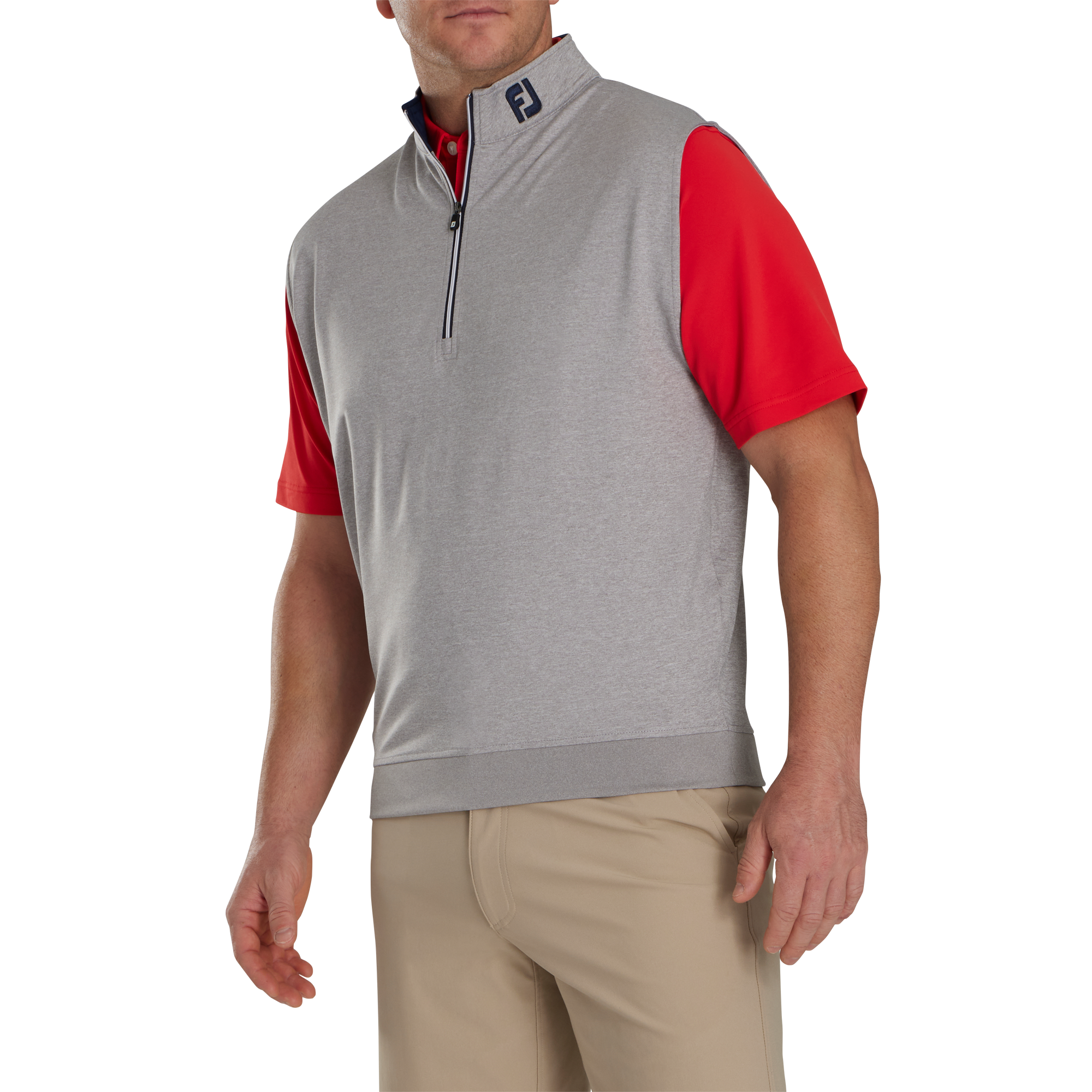 Half-Zip Jersey Vest - FJ Tour Collar