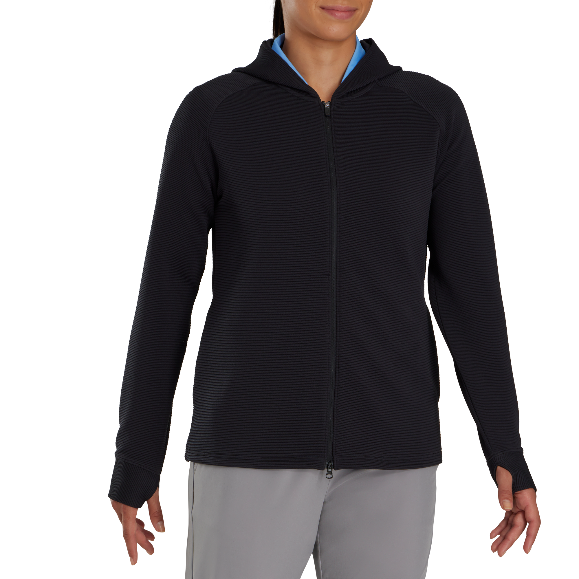 Full-Zip Ottoman Hoodie Women