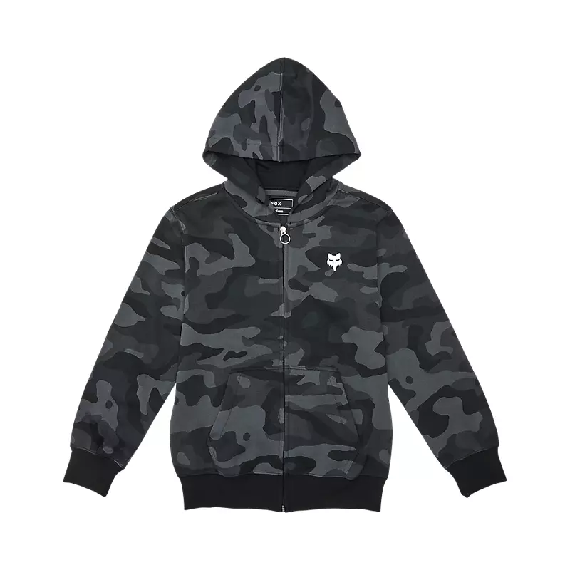 Youth Fox Head Camo Zip Hoodie