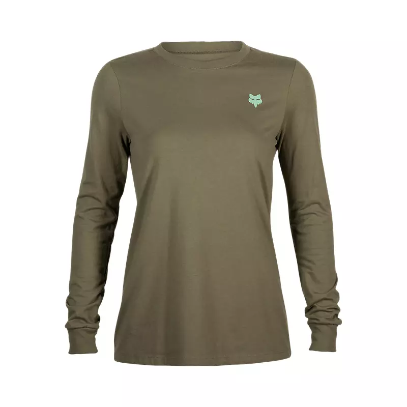 Womens Faded Out Long Sleeve Basic Tee