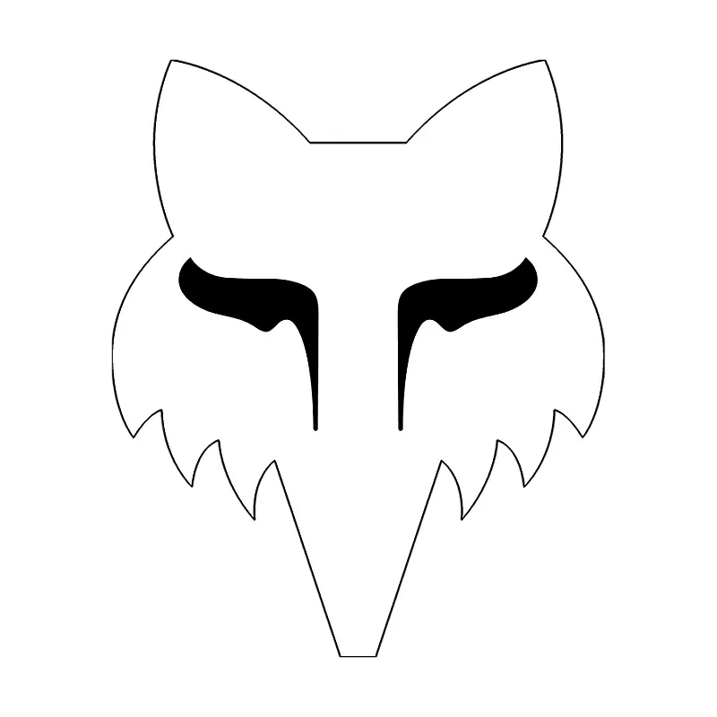 Fox Head 2.5" Sticker