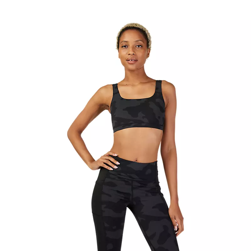 Womens Core Camo Sports Bra