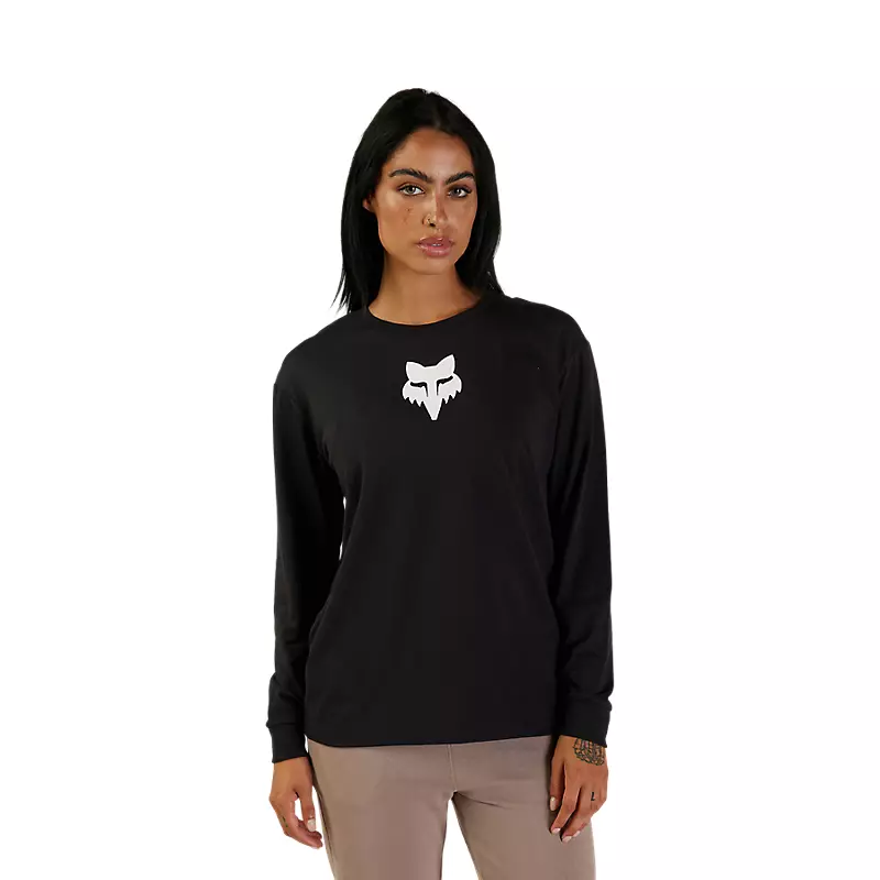 Womens Fox Head Long Sleeve Basic Tee