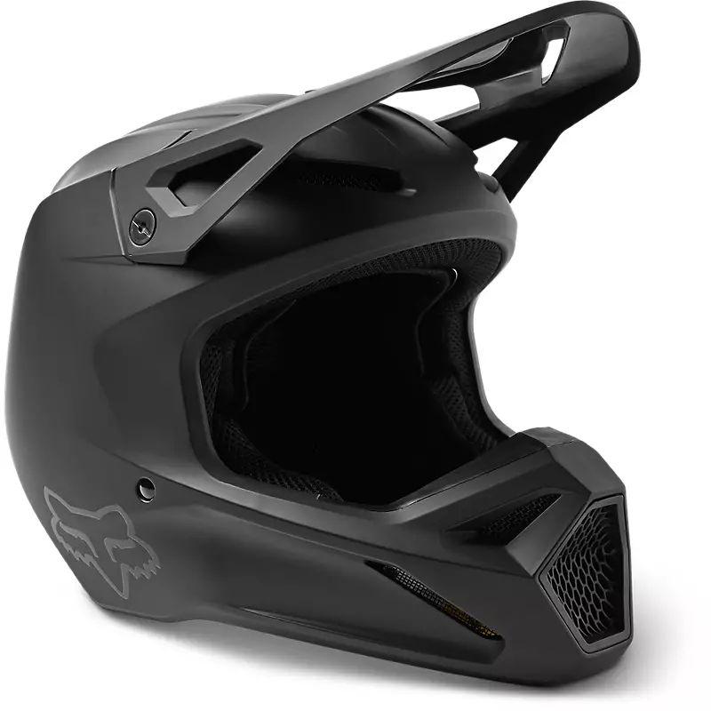 Youth V1 Matte Black Helmet