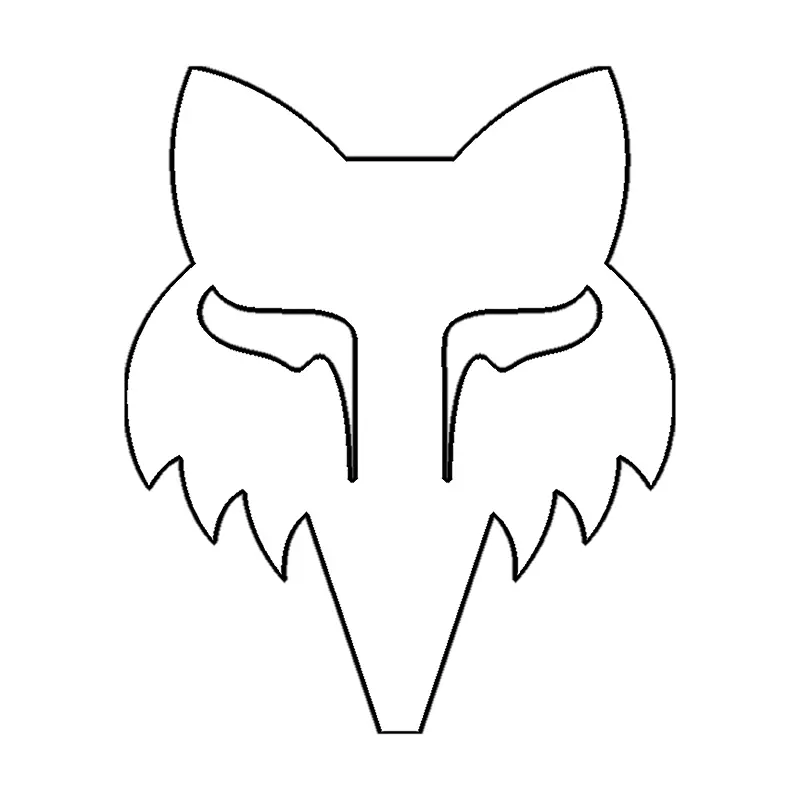 Fox Head 2.5" Die Cut Sticker