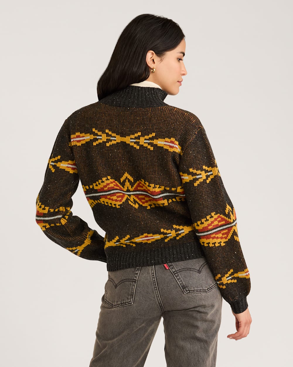 WOMEN'S QUARTER-ZIP MERINO SWEATER