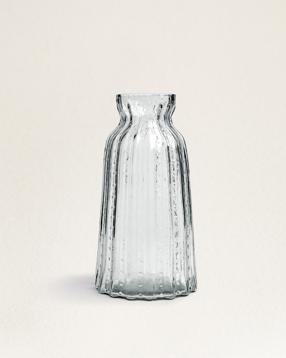 RUFFLE GLASS & MANGO WOOD CANISTER