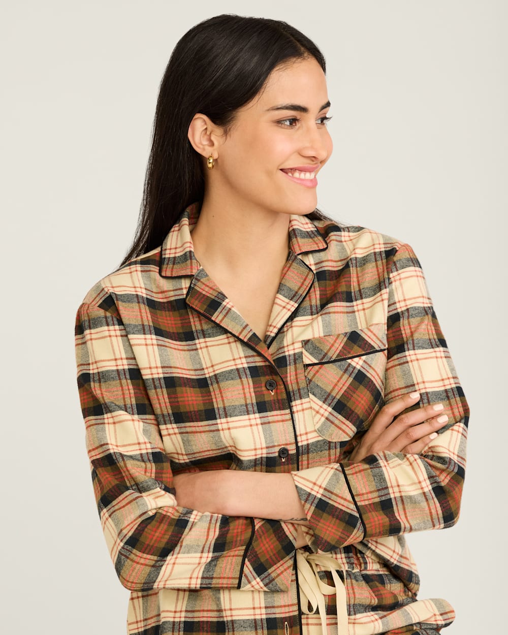 WOMEN'S PLAID FLANNEL PAJAMA SET