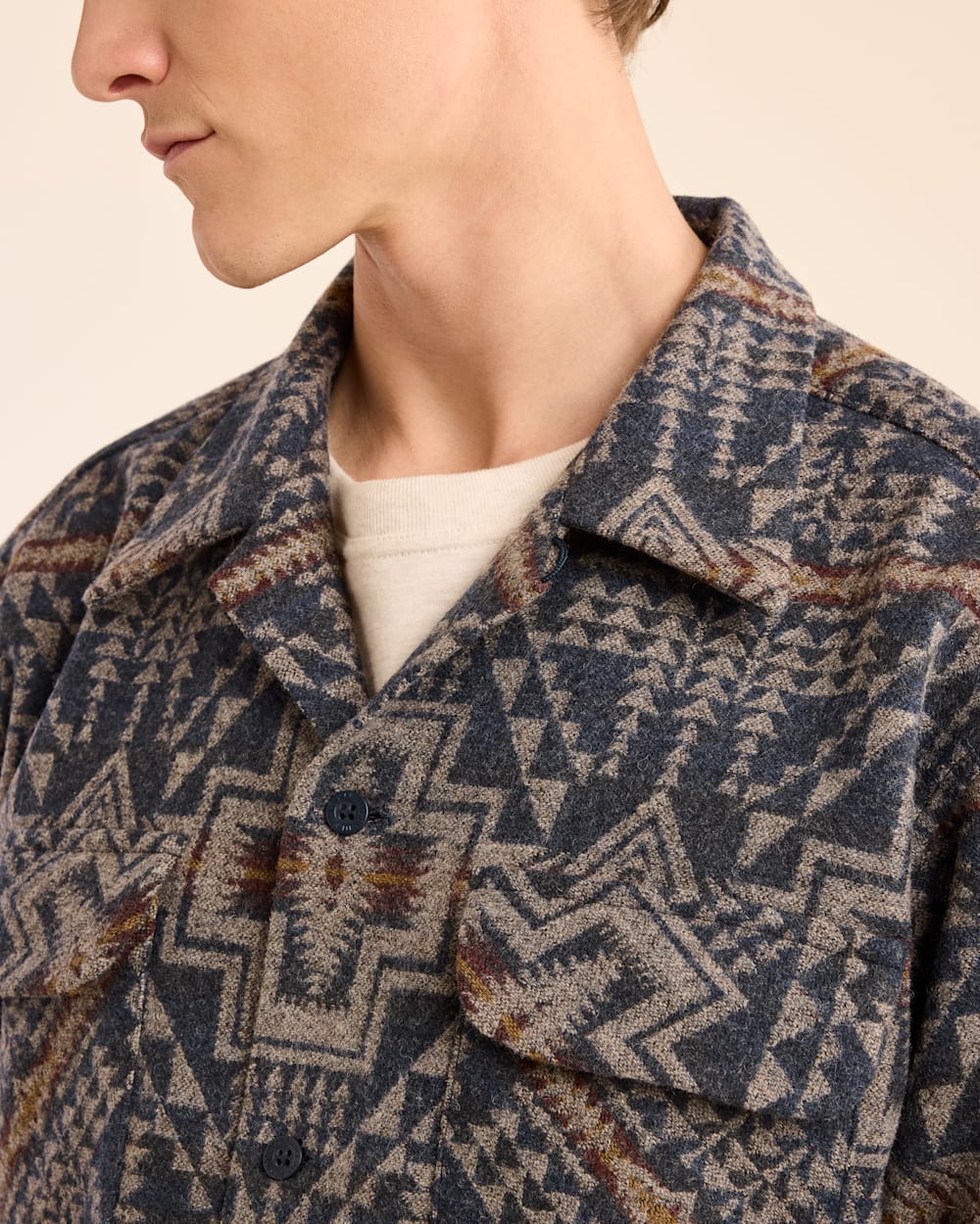 MEN'S JACQUARD BOARD SHIRT