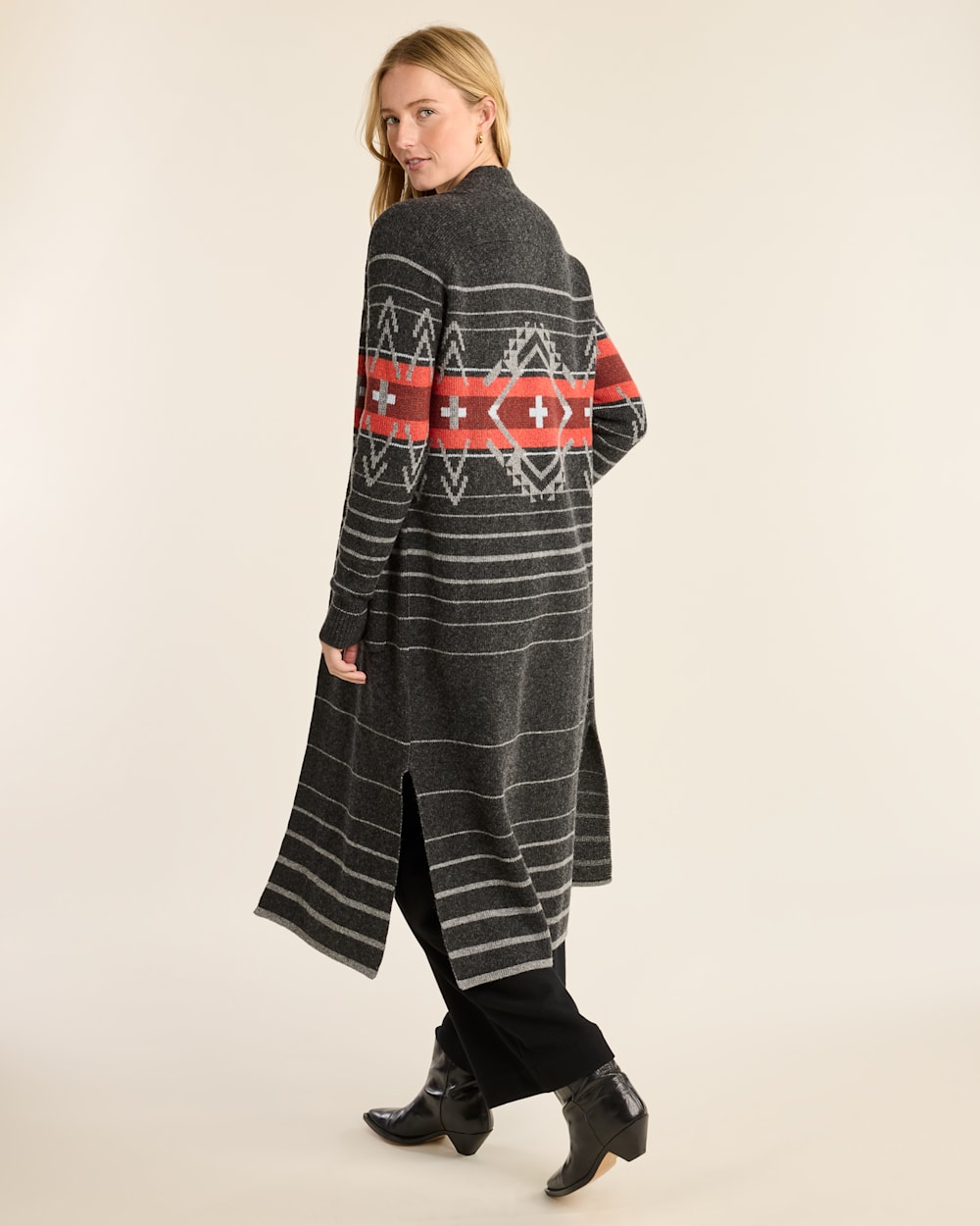 WOMEN'S LAMBSWOOL DUSTER CARDIGAN